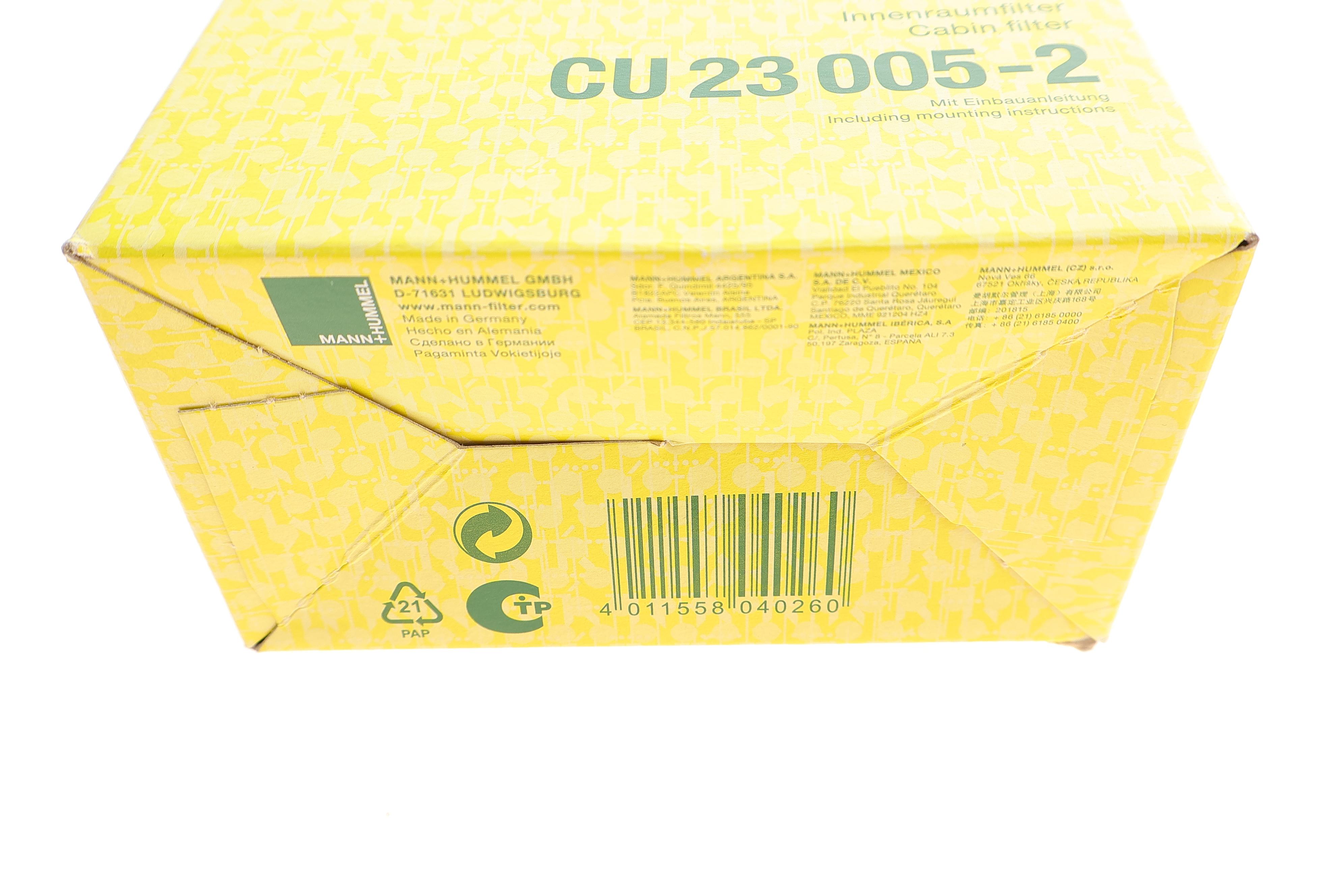 Фільтр салону BMW 2 (F44/F45/F46) 14-16/X1 (F48) 15-16/i3 (I01)/Mini Mini III 13-16 (к-кт 2 шт)