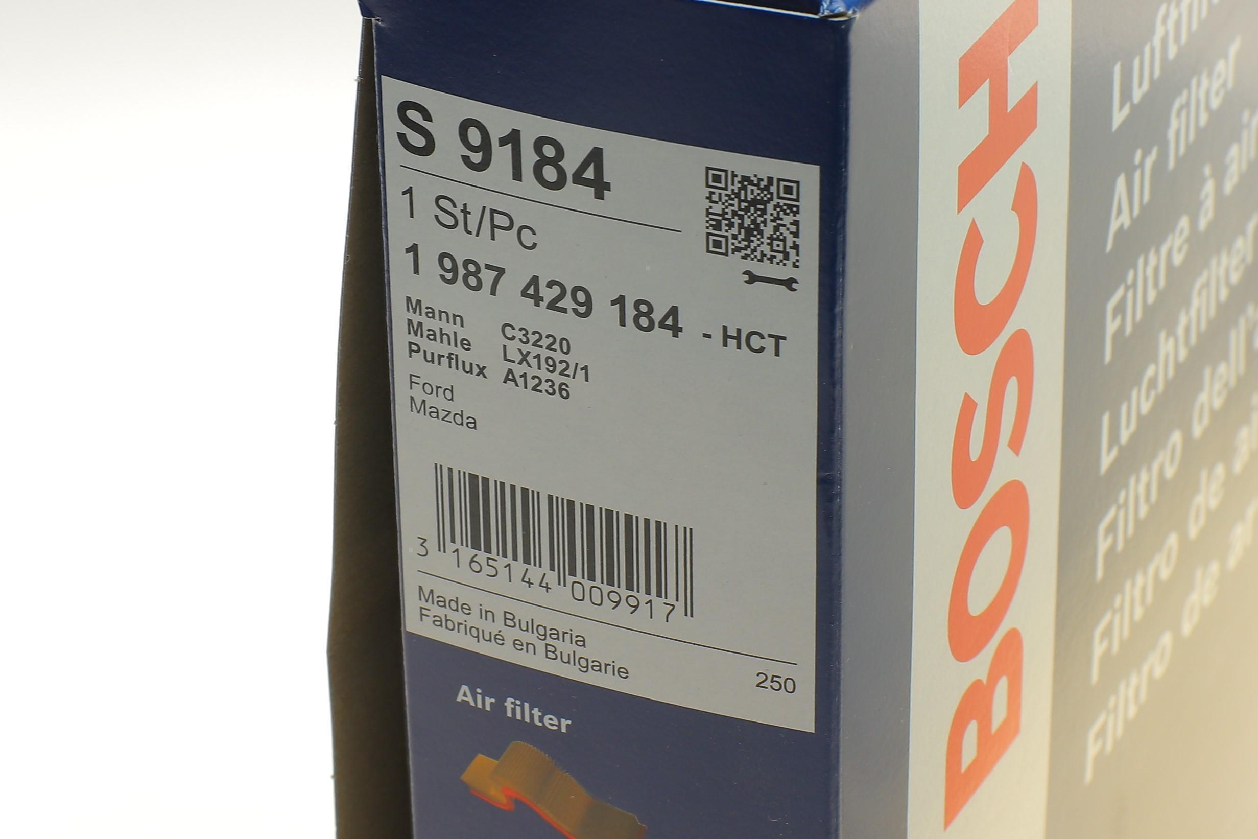 Фільтр повітряний Mazda 3 1.4/1.6i 03-15