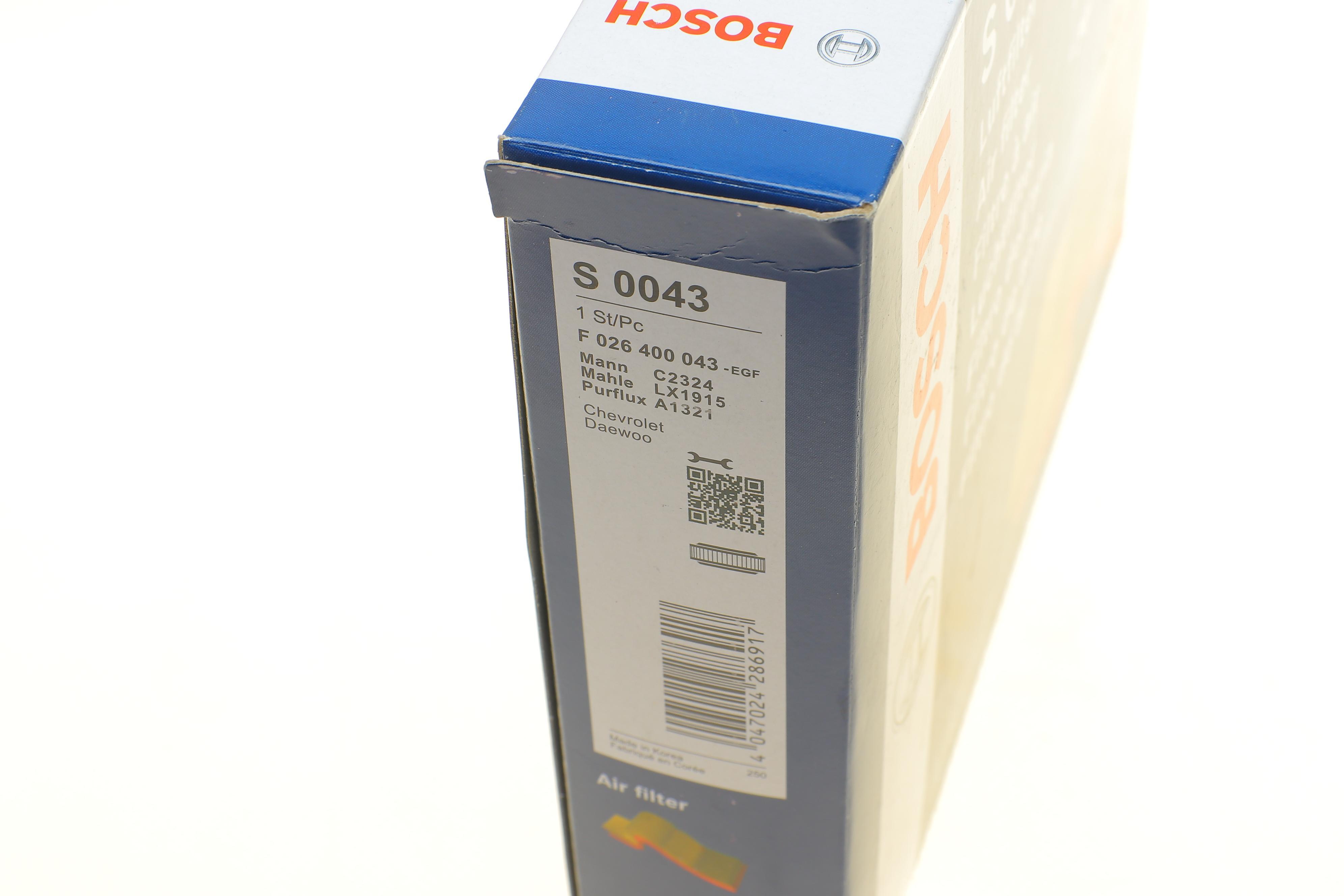 Фільтр повітряний Chevrolet Aveo 1.2-1.5 i 06-/Kalos 1.2-1.4 i 02-