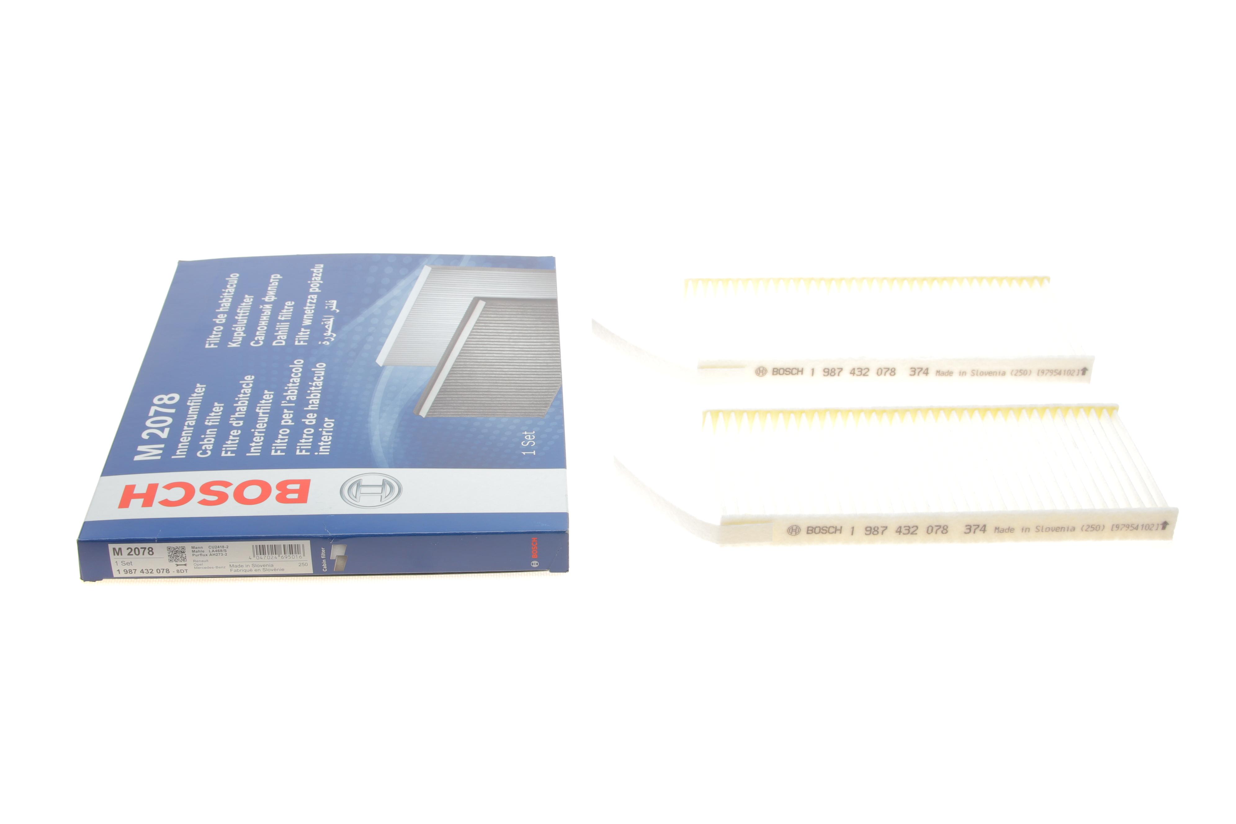 Фільтр салону Renault Kangoo 1.5 dCi 08- (к-кт 2 шт.)