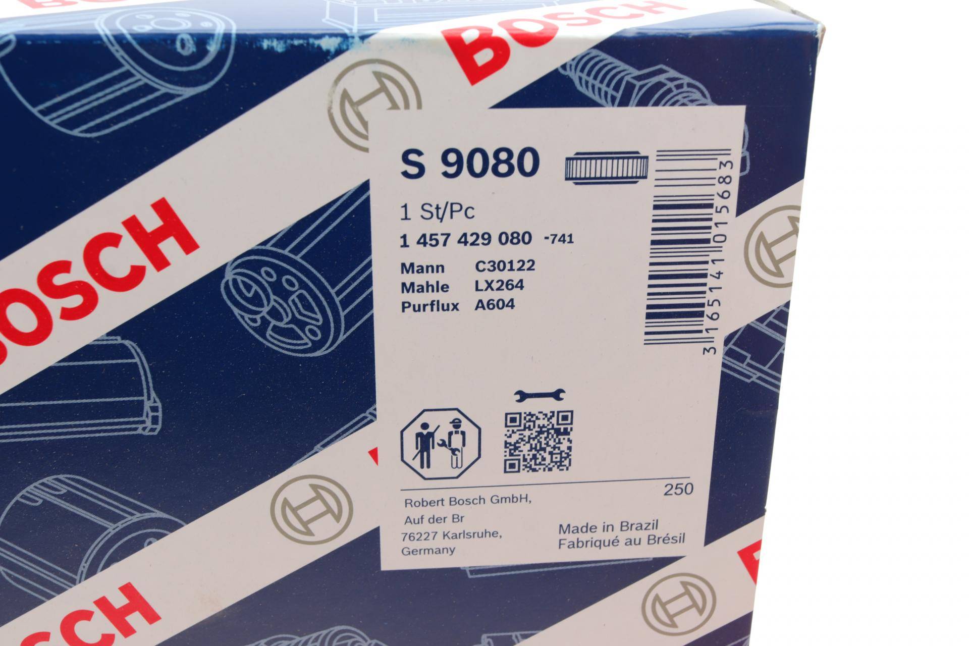 Фільтр повітряний MB (W123/S123) 2.0-4.0D/ 210/410 2.3 76-90