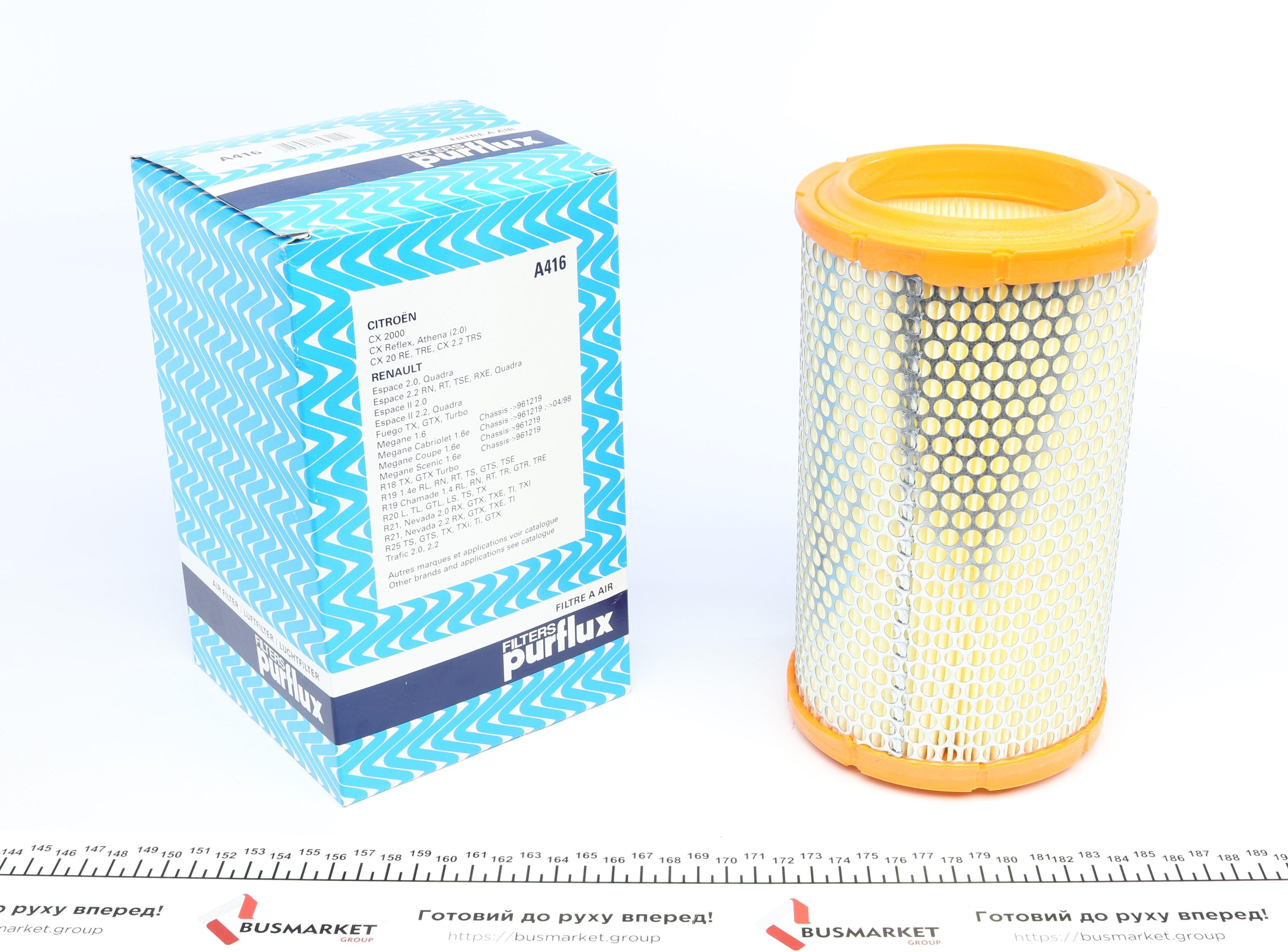 Фільтр повітряний Renault 19/ 20/ 21/ 22 Megane I 1.6e/1.6i -99