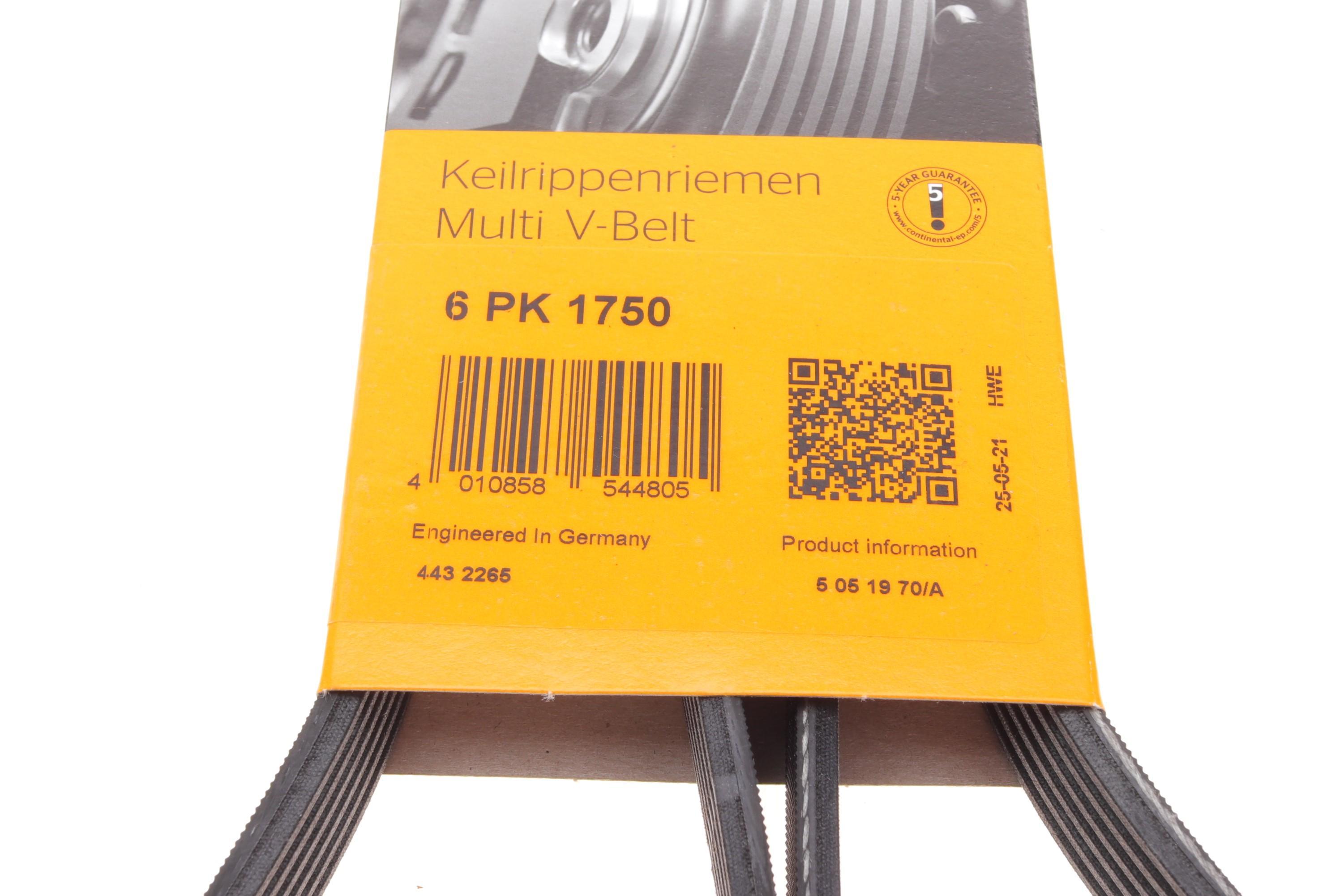 Ремінь генератора Renault Clio/Laguna/Megane 1.4/1.6 97-05/Ford Fiesta 1.25/1.4 95-02