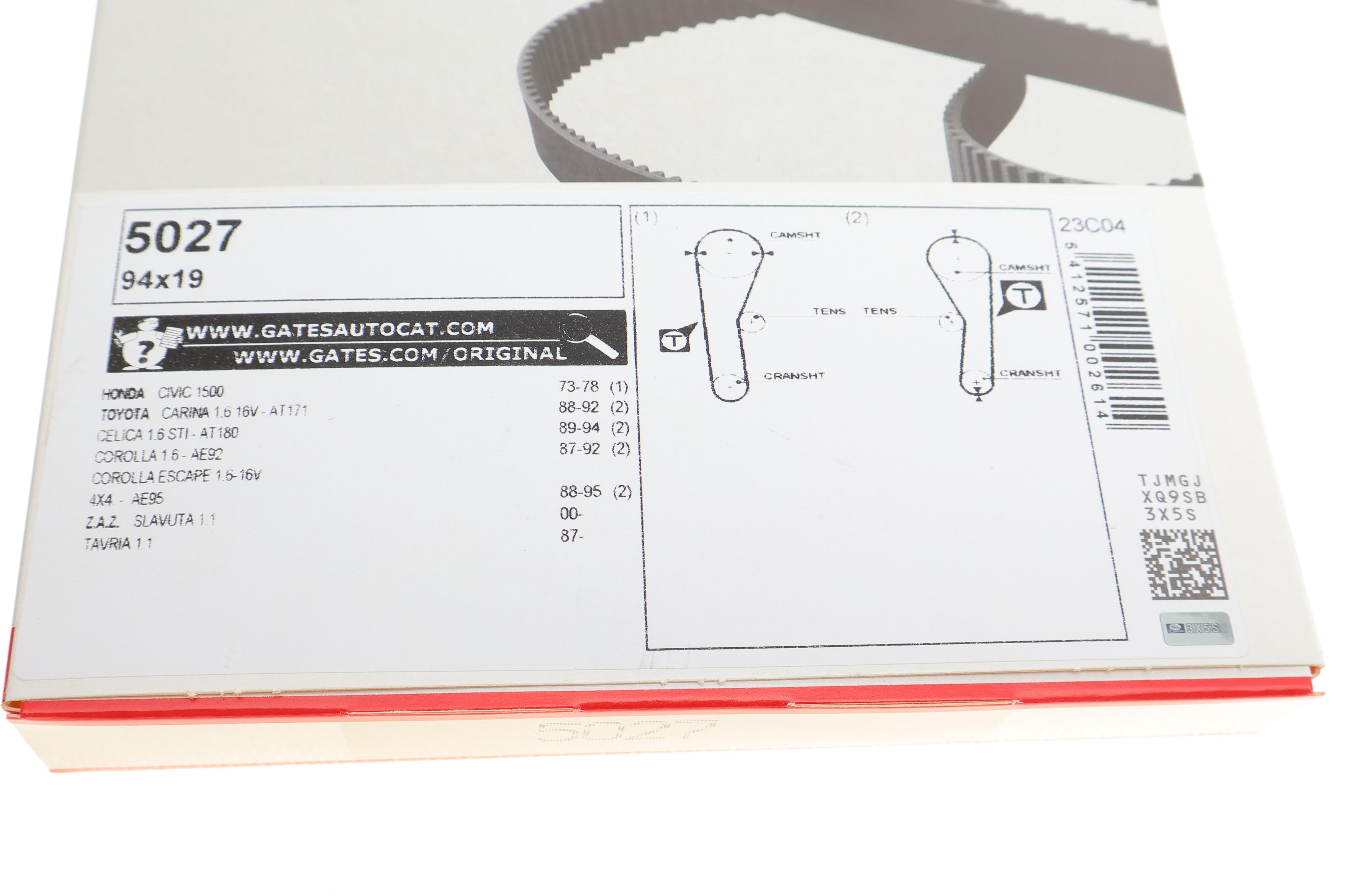 Ремінь ГРМ Toyota Corolla/Celica/ZAZ Slavuta/Tavria 1.1-1.6 87-11 (19x94z)