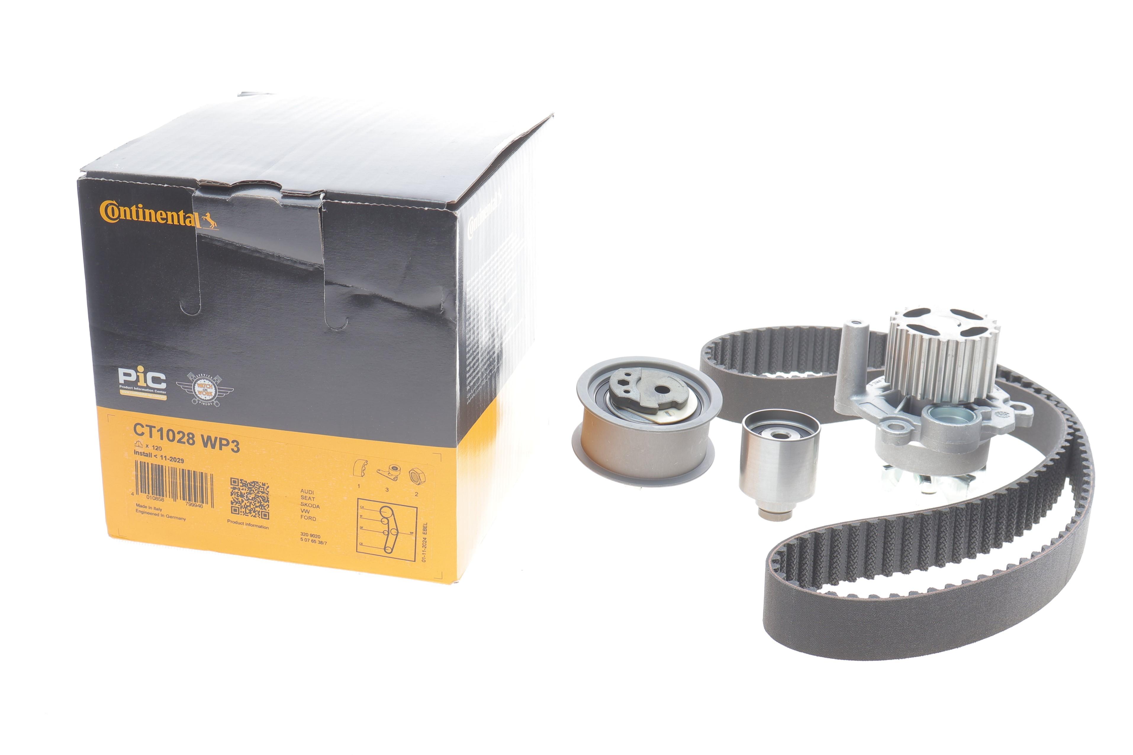 Комплект ГРМ + помпа Audi A3/VW Caddy III/VW T5 1.4-2.0 TDI 03- (30x120z)