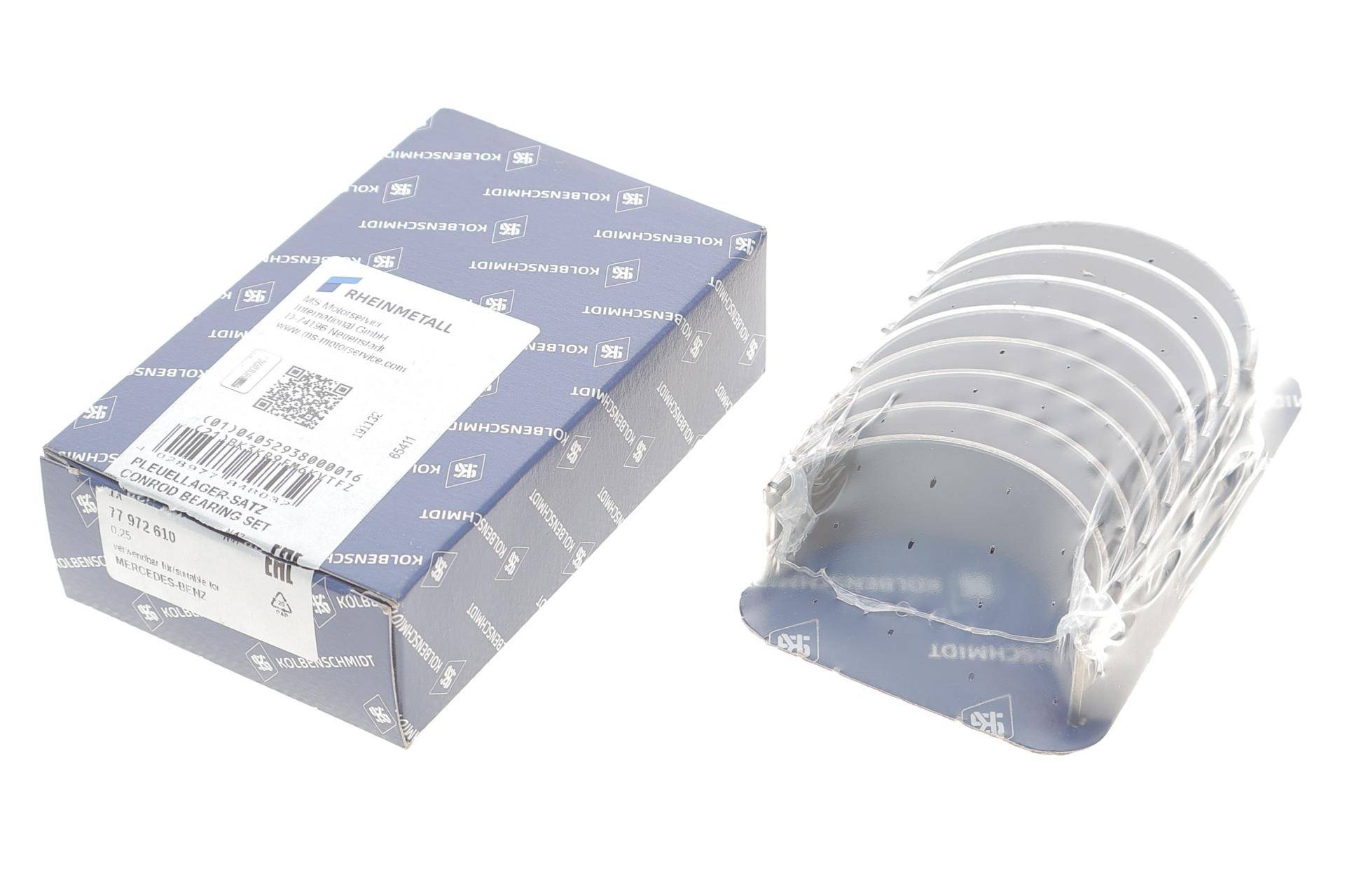 Вкладиші шатунні MB Sprinter (906) 310-316/210-216 (OM651) 06- (+0.25) (к-кт)