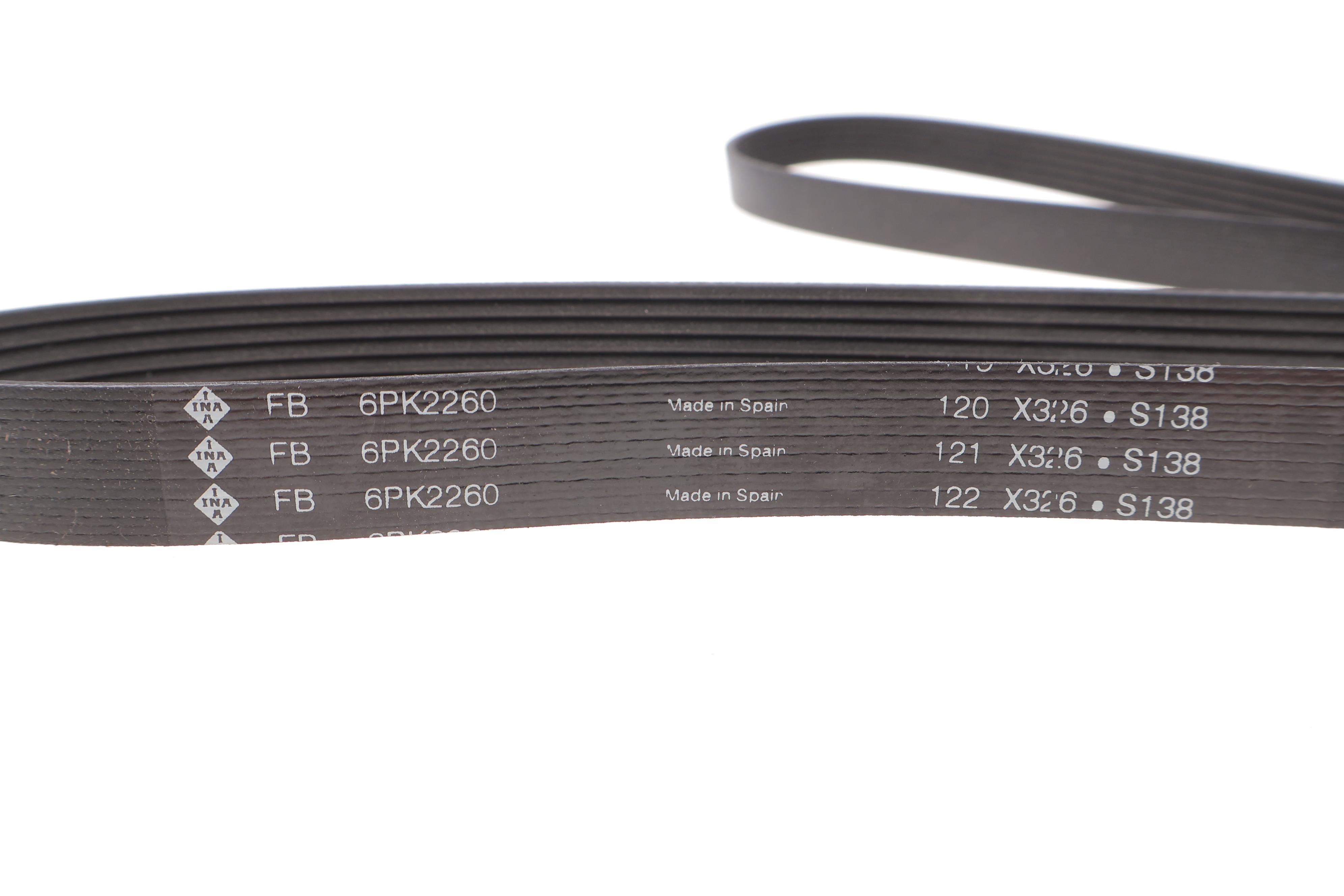 Ремінь генератора MB Sprinter CDI (-AC) (з обводним роликом) (6PK2260)