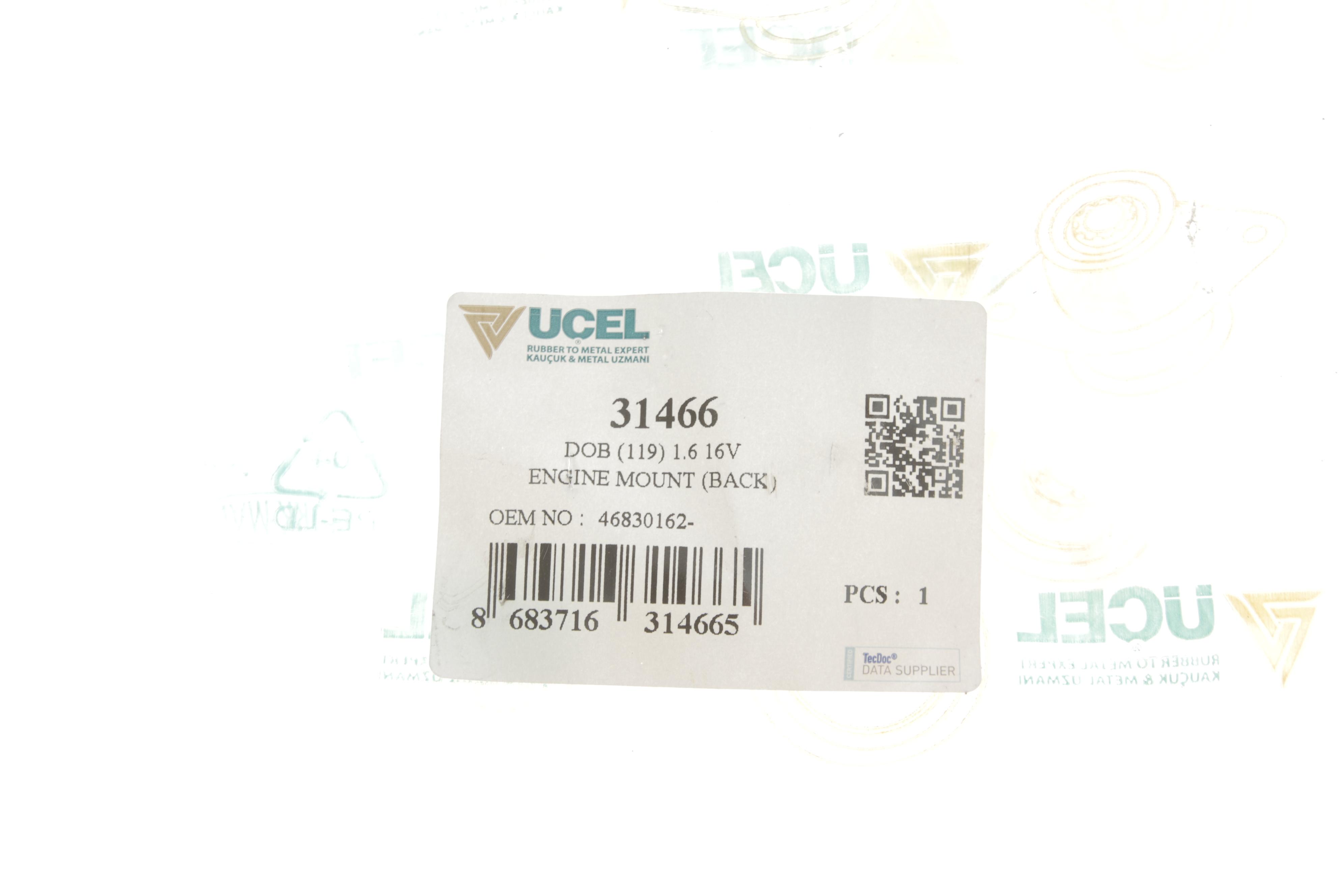 Подушка двигуна (задня) Fiat Doblo 1.6 16V 01-