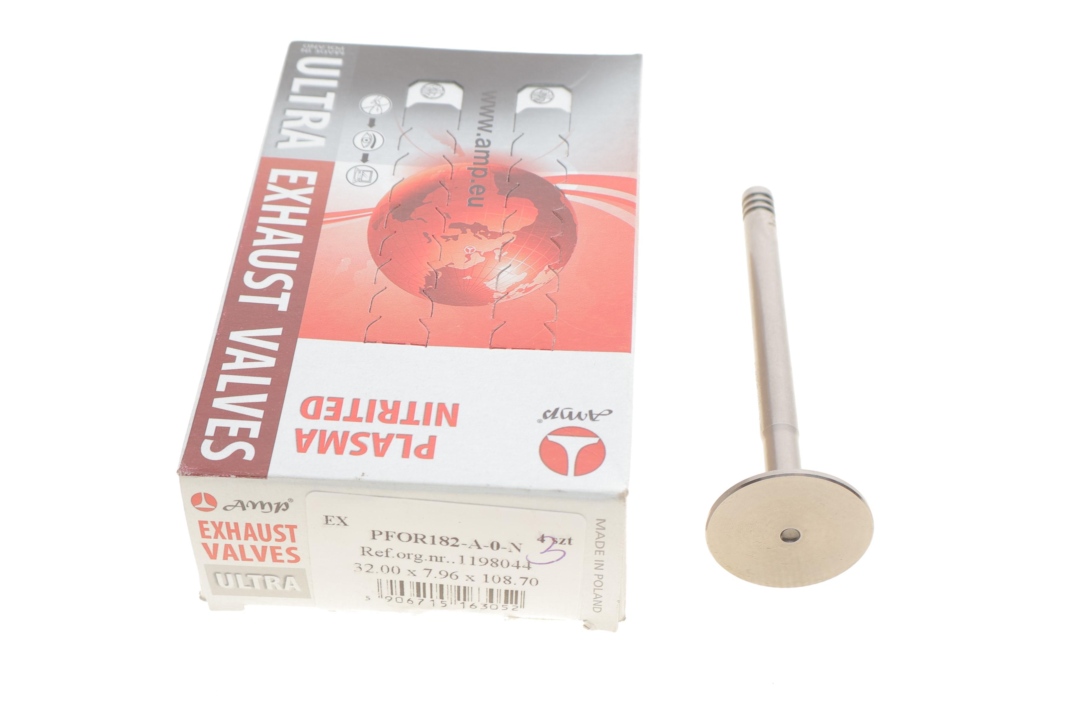 Клапан (випуск) Ford Transit 1.8TDCi 02-13 (32x8x108, 7mm) (азотований)