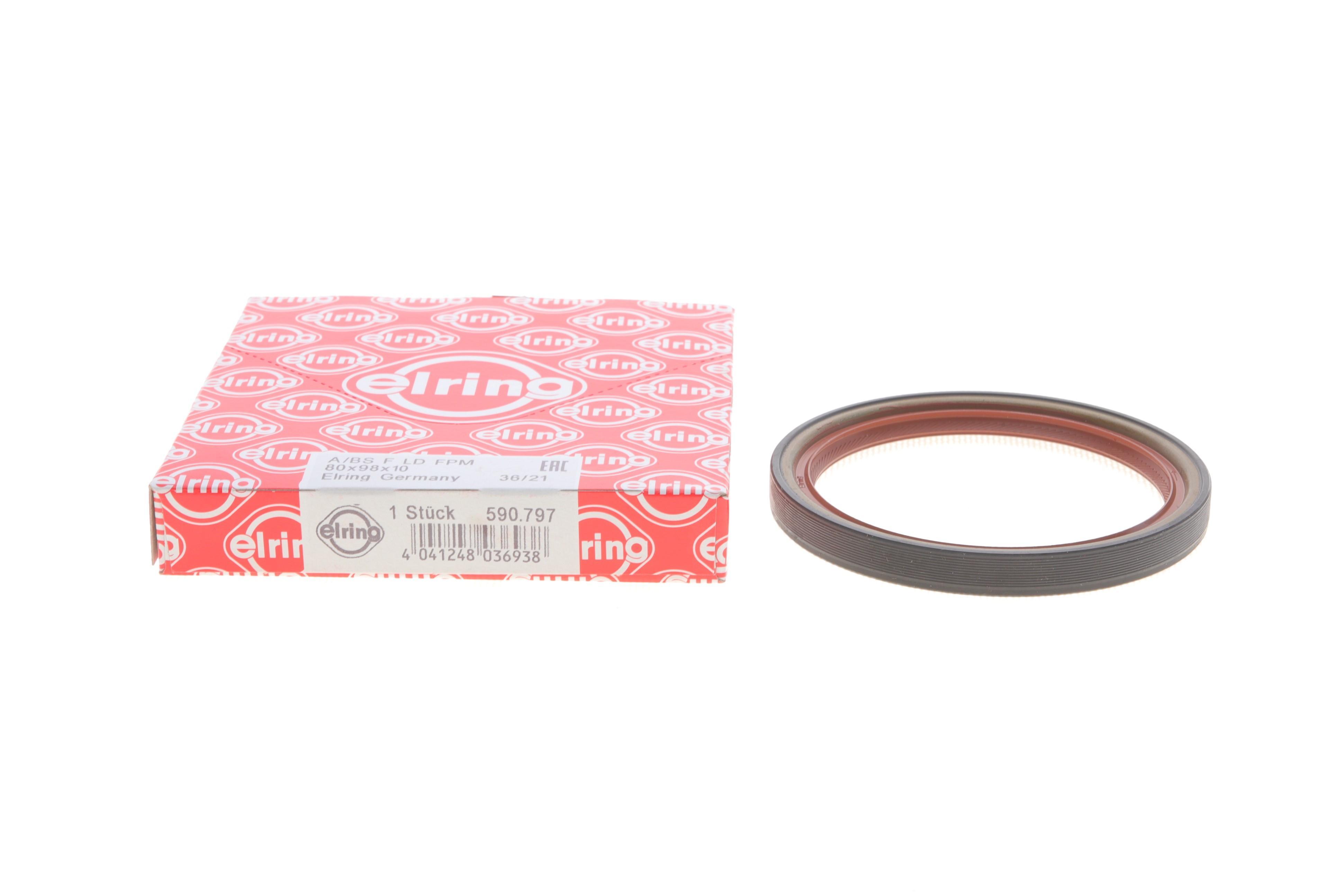 Сальник колінвалу (задній) Audi A4/BMW 3 (E30)/Honda Civic VII/Daewoo Lanos 1.0-3.0 63- (80x98x10)