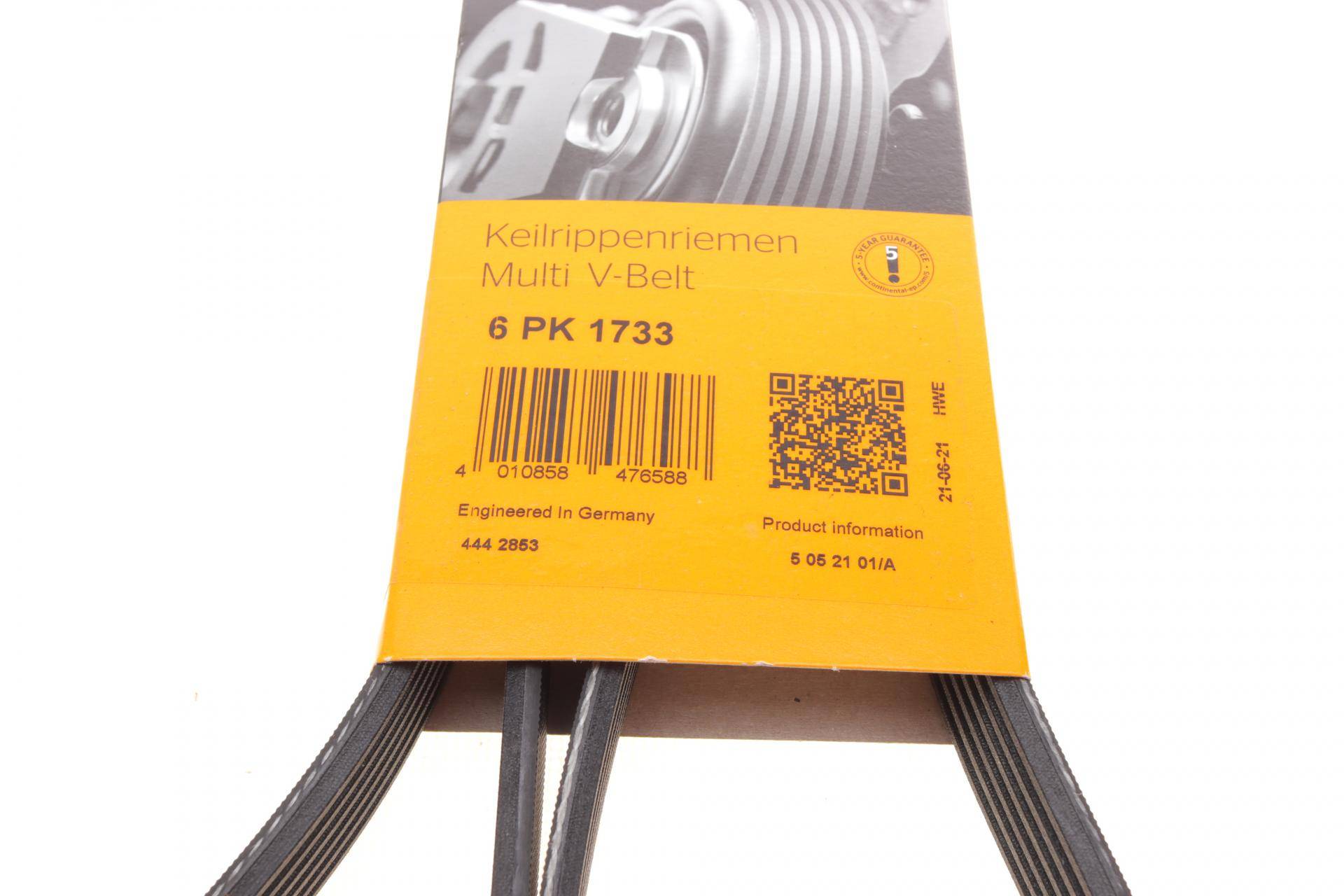 Ремінь генератора VW Golf IV/Passat 1.4/1.6FSI 03-16/Toyota Auris/Avensis 1.4-1.8 03-12