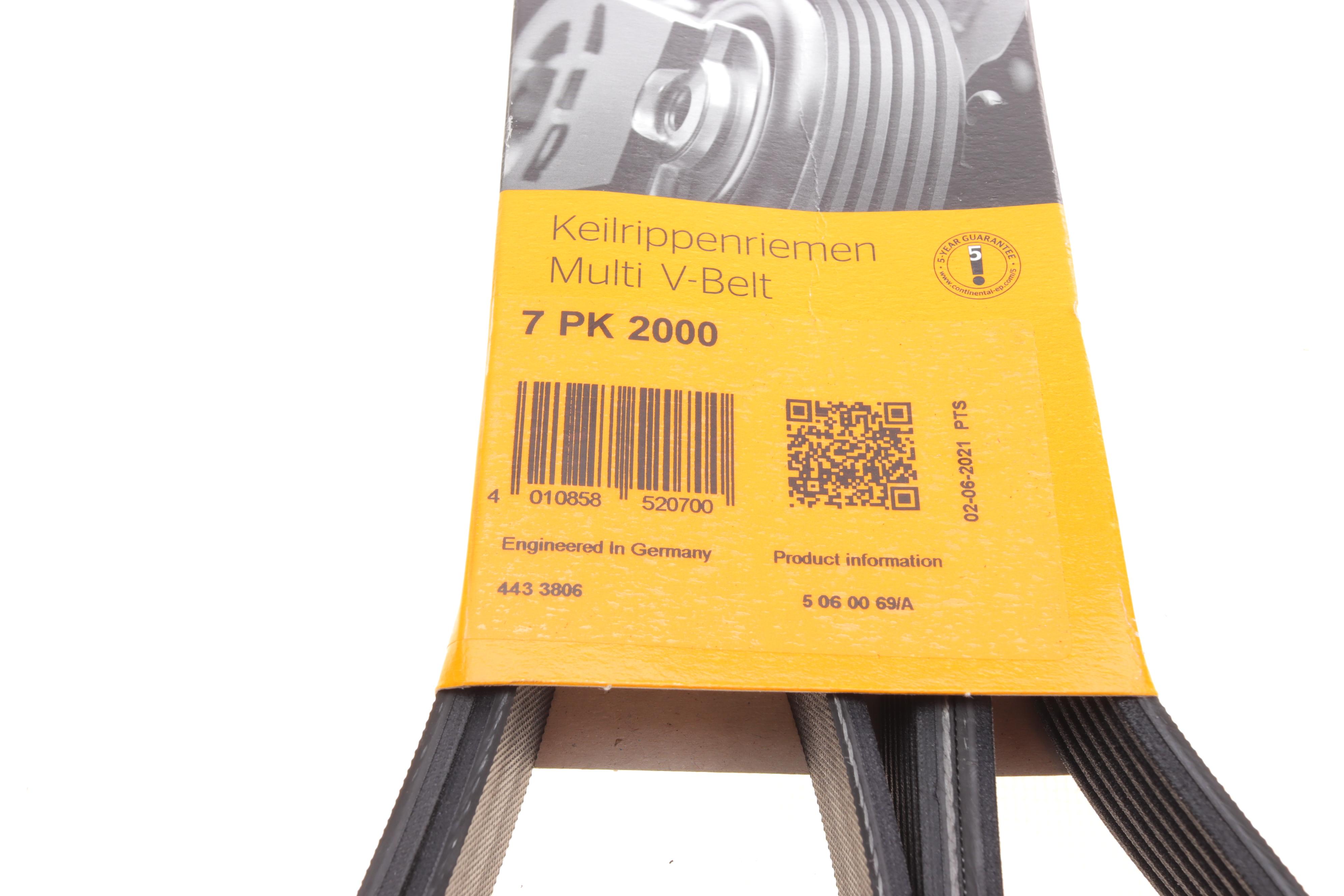 Ремінь генератора Renault Trafic/Opel Vivaro 2.0CDTi 06-/MB E-class 3.0 11-13/Toyota Avensis 05-08