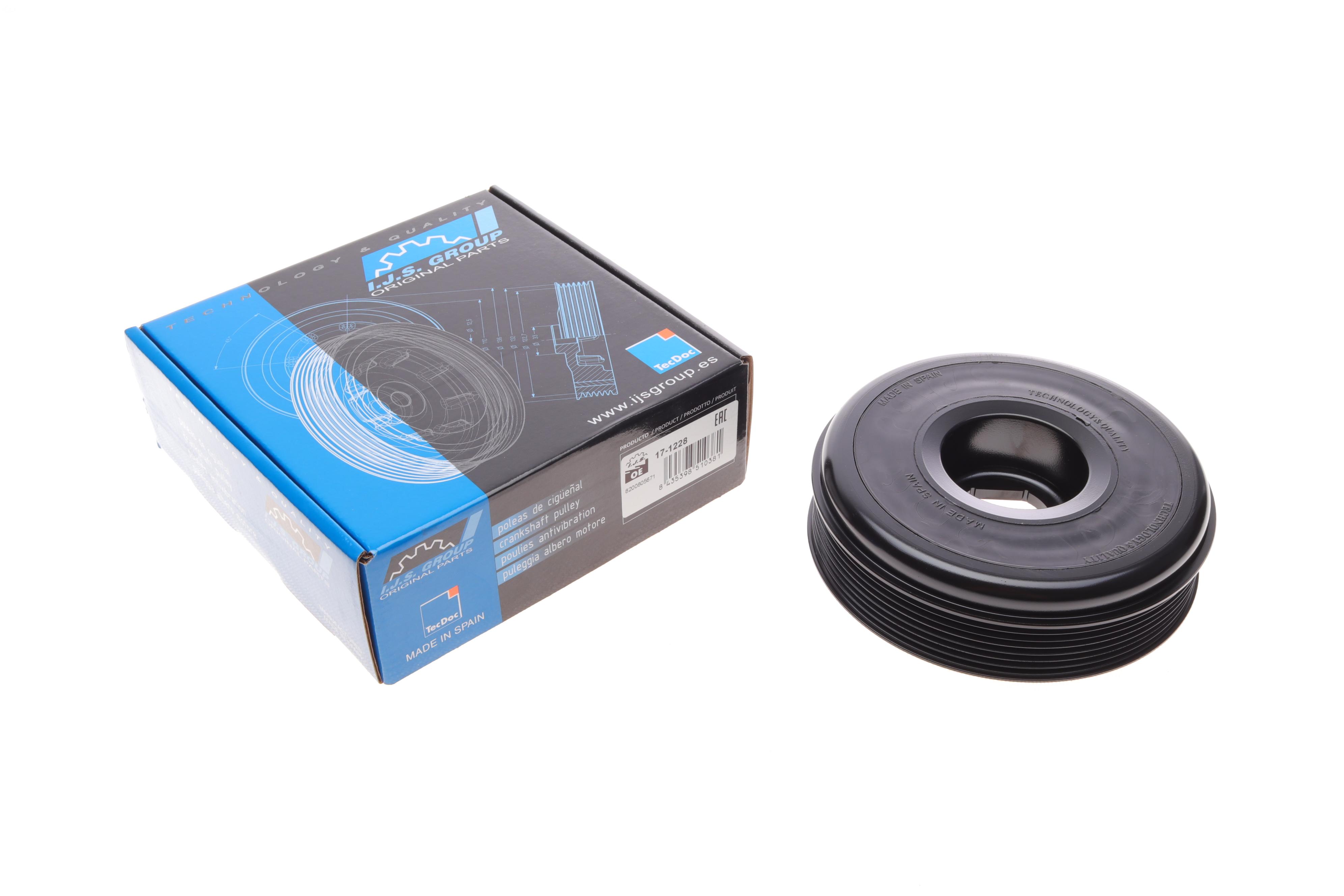 Шків колінвалу Renault Master 2.3dCI 10- (7PK) (аналог 17-1228CO)