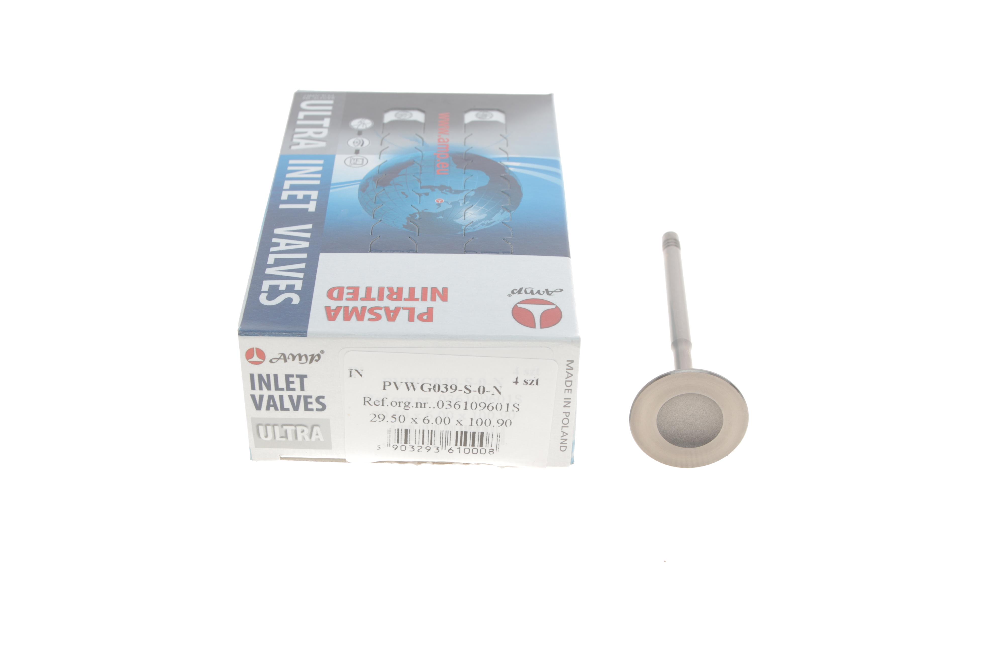 Клапан (впуск) VW Caddy II/III/Golf 1.4/1.6FSI/TSI 00- (29.5x6x100,9) (азотований)