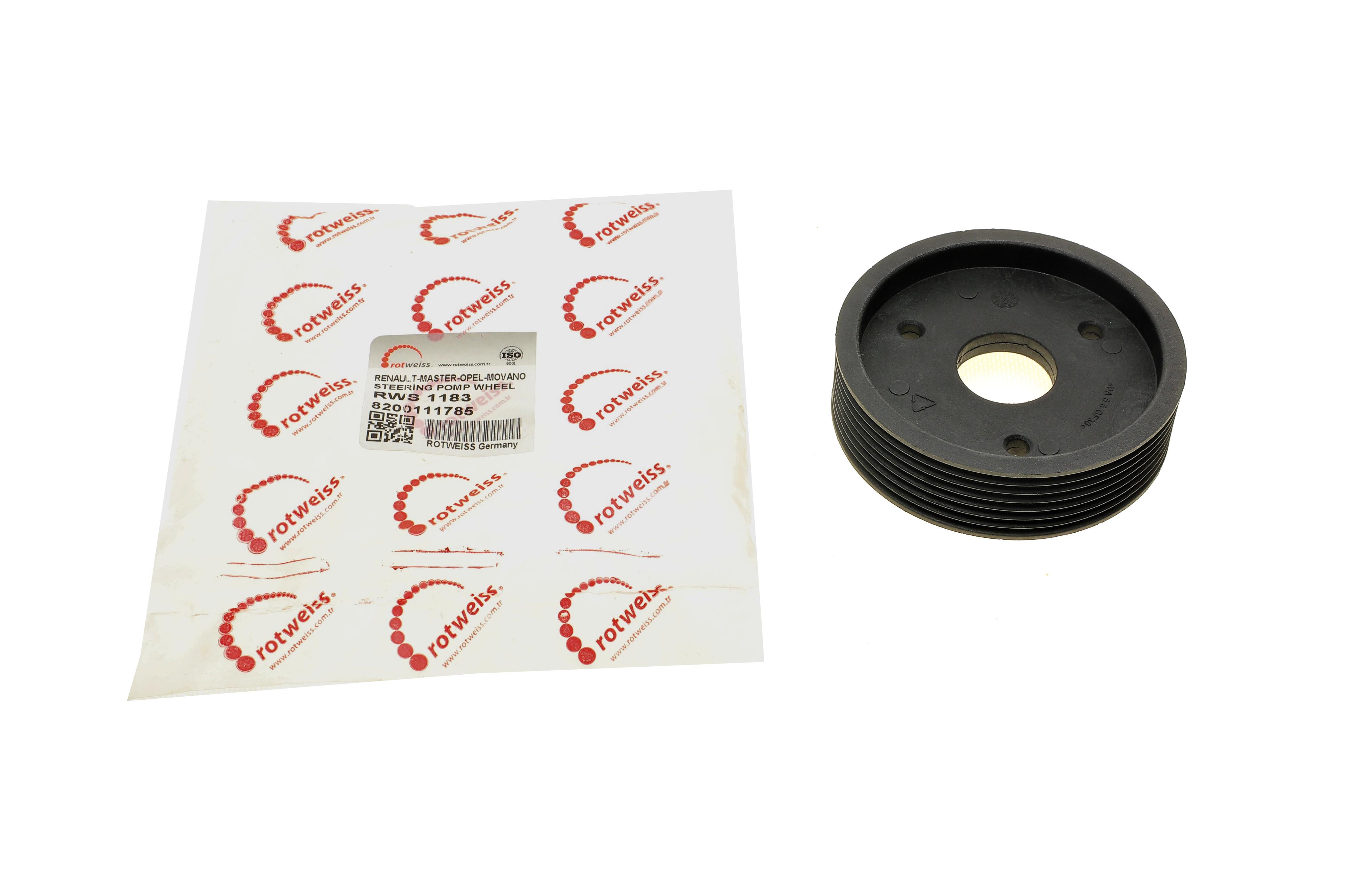 Шків насосу ГПК Renault Master 2.5dci (3отв.) (113мм) (7PK) (8200111785)