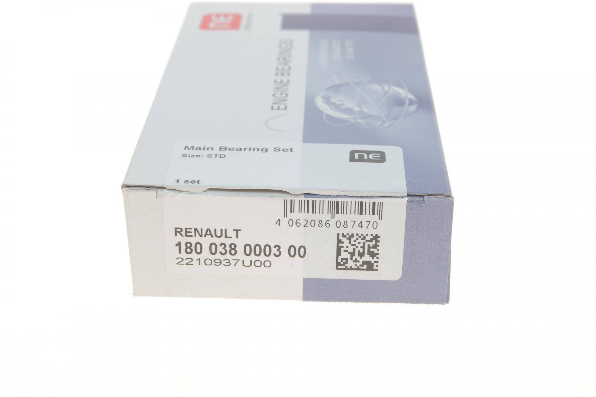 Вкладиші корінні Renault Master/Trafic 1.9dCi 01- (STD) = 6038020000