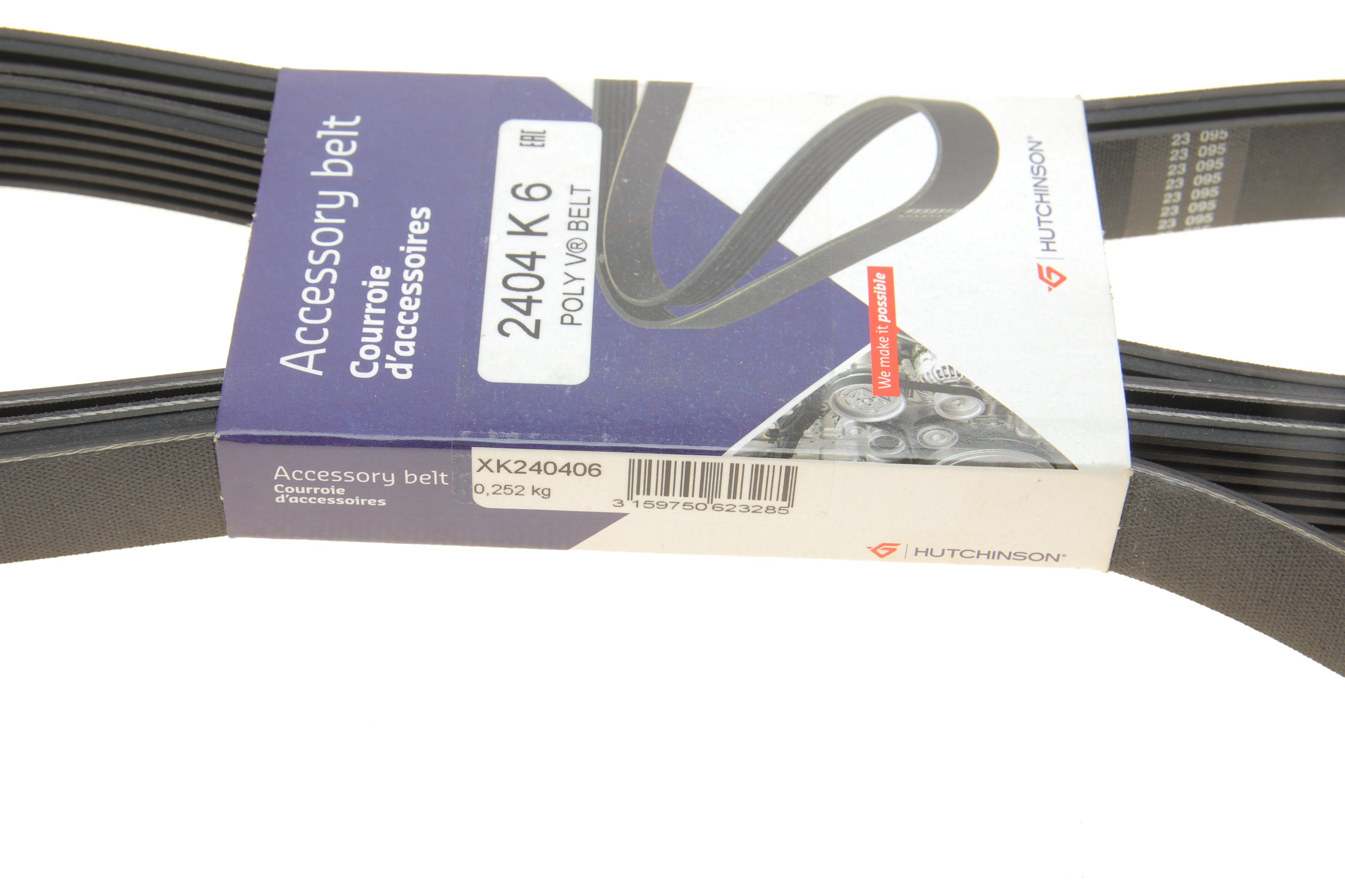 Ремінь генератора MB Vito (W639)/Sprinter 906 M272/ VW Passat /Audi 2.5TDI (6PK2404)