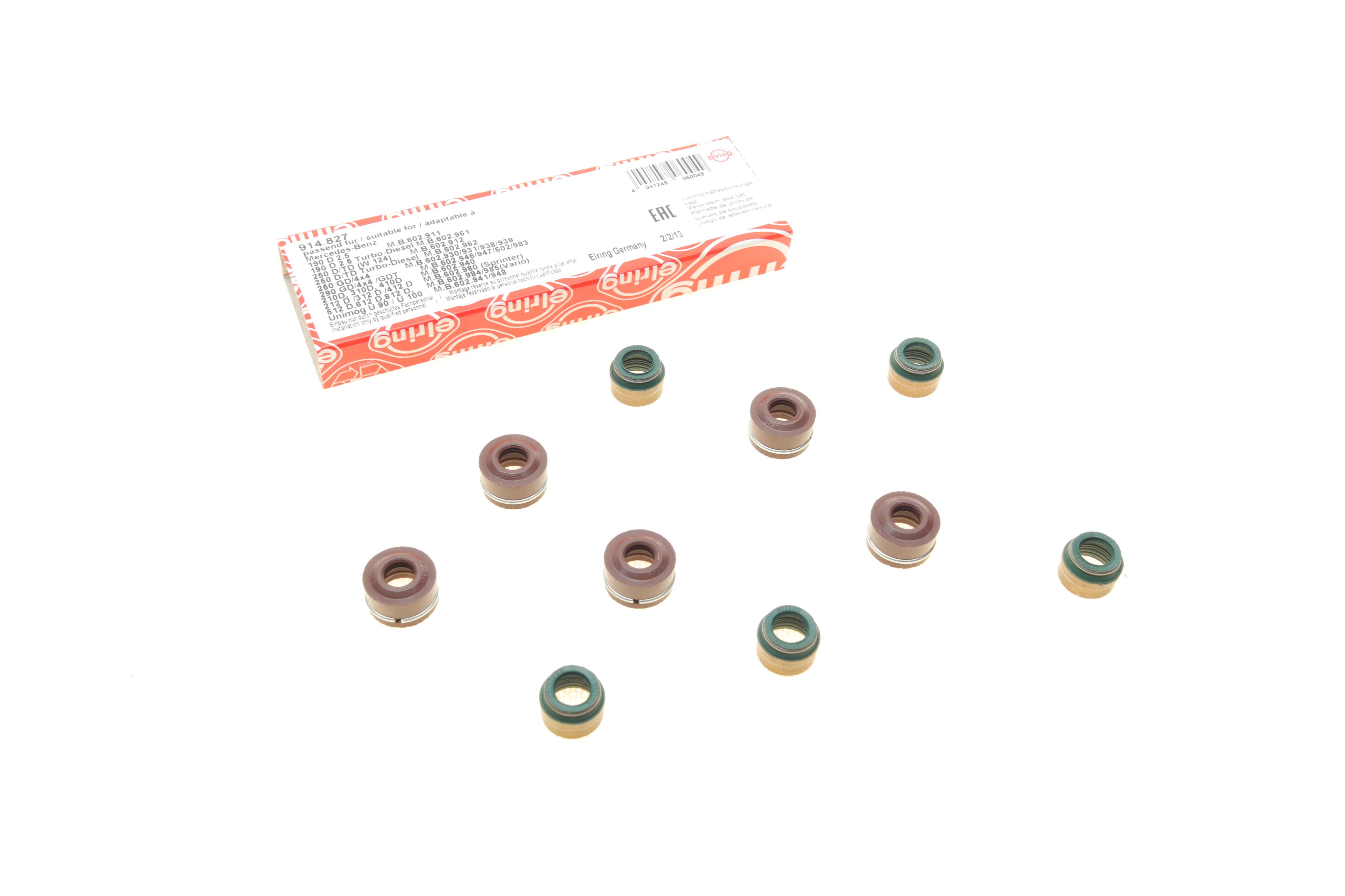 Сальник клапана (впуск/випуск) MB Sprinter 2.9TDI OM602 (к-кт 10шт)