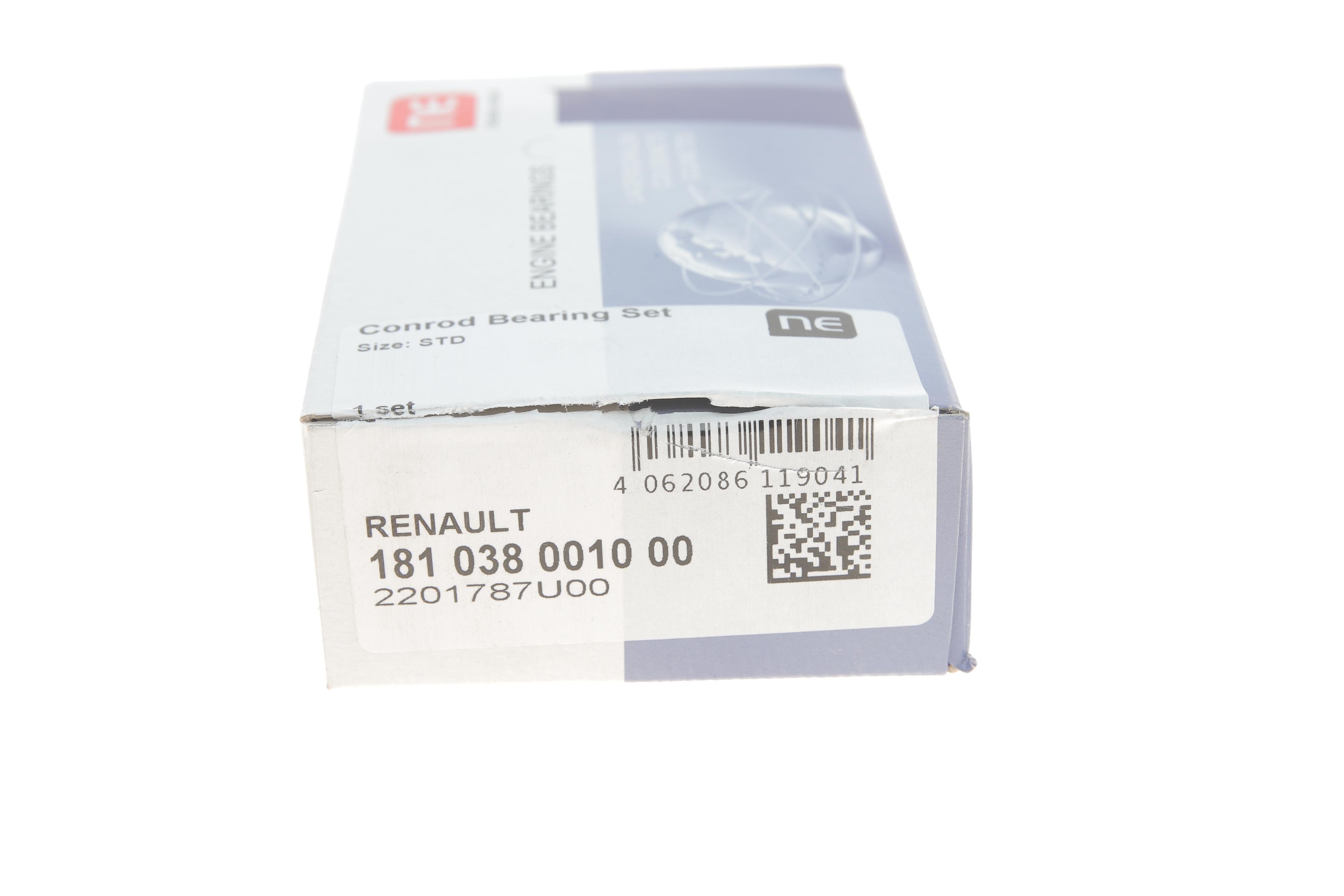 Вкладиші шатунні Renault Master/Trafic 2.2/2.5dCi 01- (STD) = 6138590000