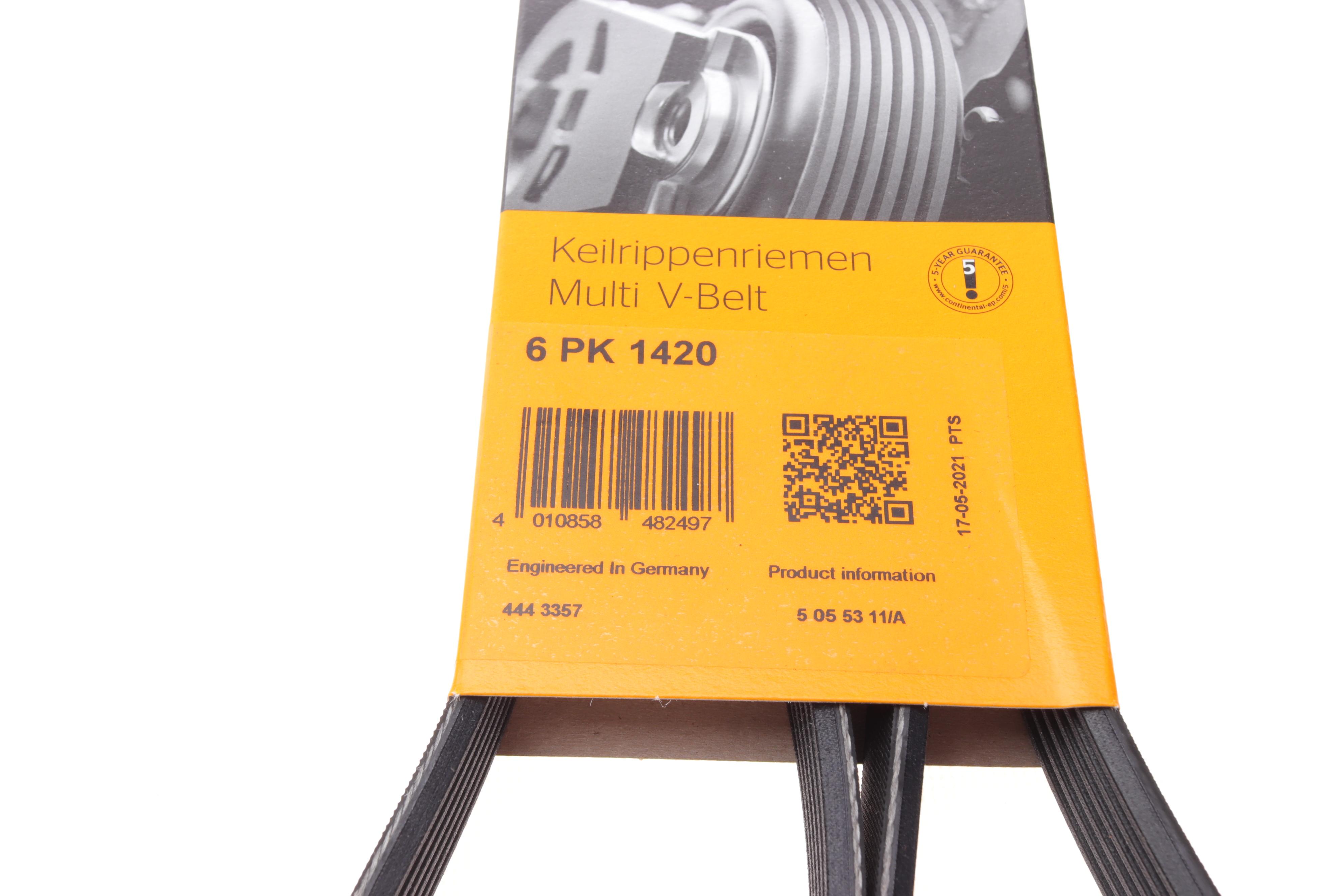 Ремінь генератора Ford Transit Connect 02-13/Focus 99-05/Toyota Avensis 03-12/Corolla 01-07/Renault