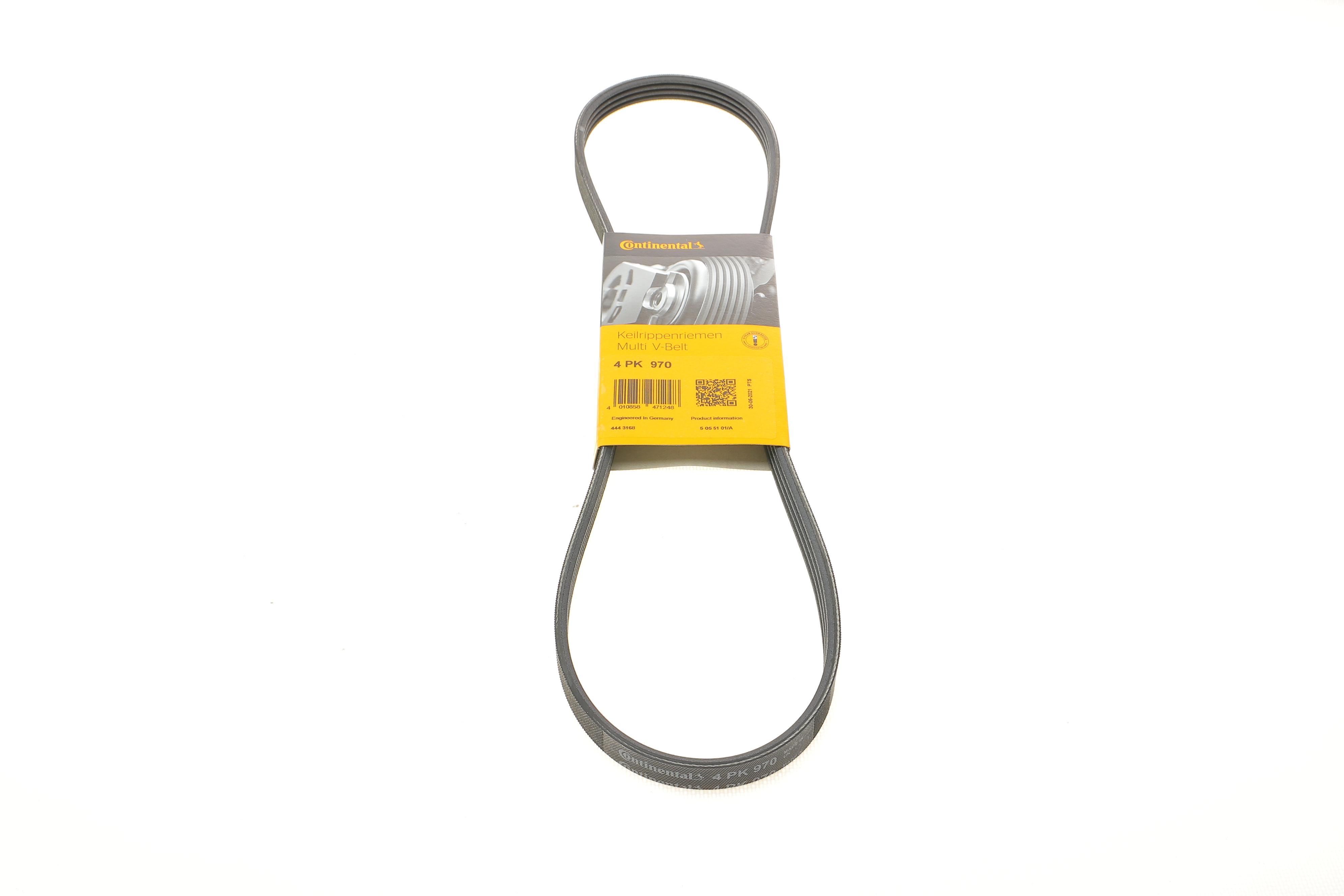 Ремінь генератора BMW 3 (E46)/5 (G30/F90)/7 (G11/G12)/X3 (G01/F97)/X5 (G05)/Kia Rio 00-05 (4PK970)