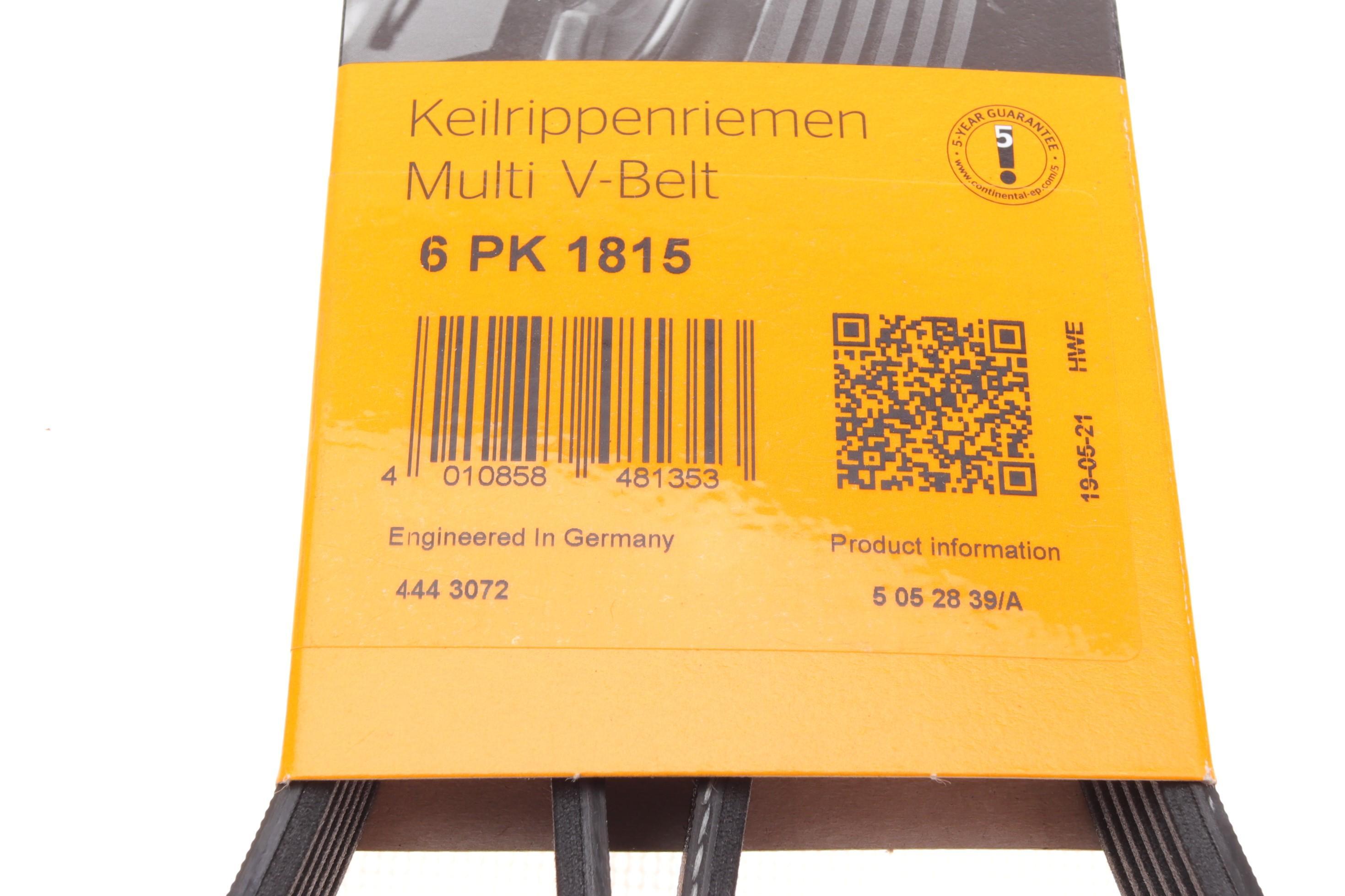 Ремінь генератора Fiat Doblo 1.9D/JTD 01- (+AC)