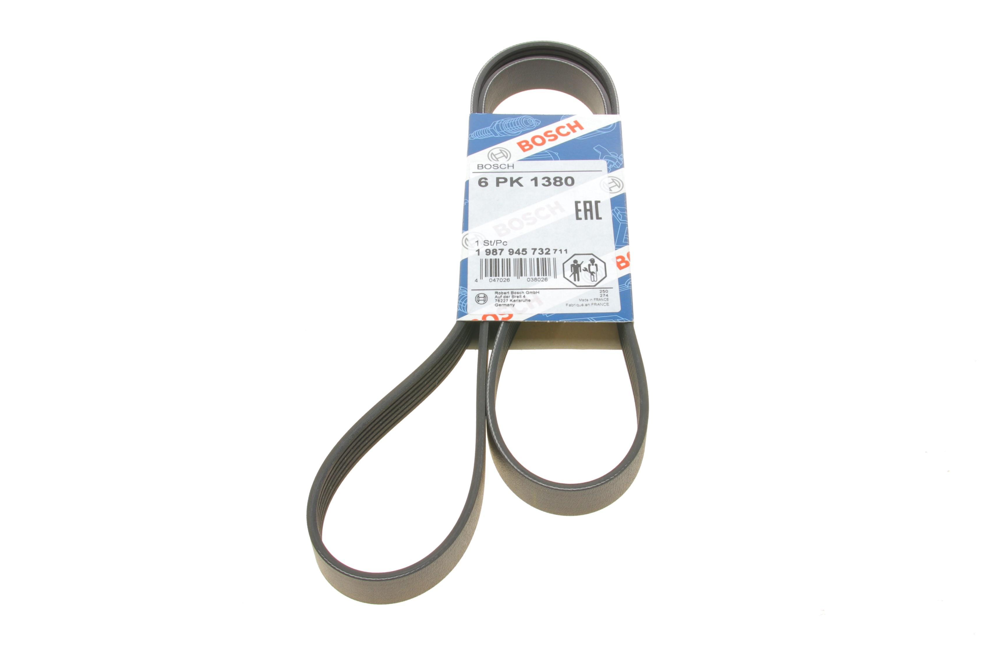 Ремінь генератора Opel Zafira/Astra H 1.9 CDTI 04-15/Chevrolet Aveo 1.4 11- (6PK1380)