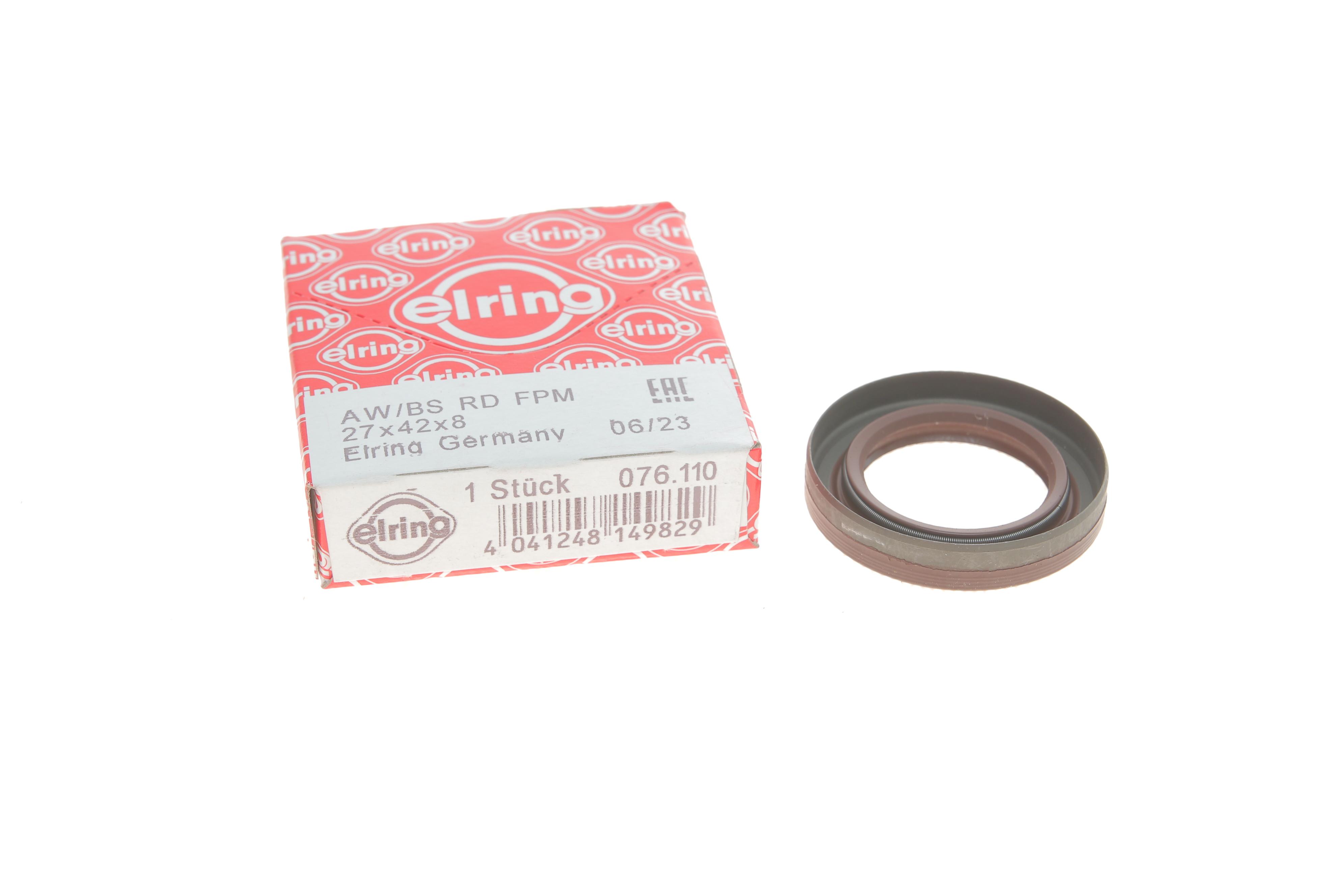 Сальник розподільного валу (передній) VW Caddy 1.4 16V 00-10 (27x42x8)