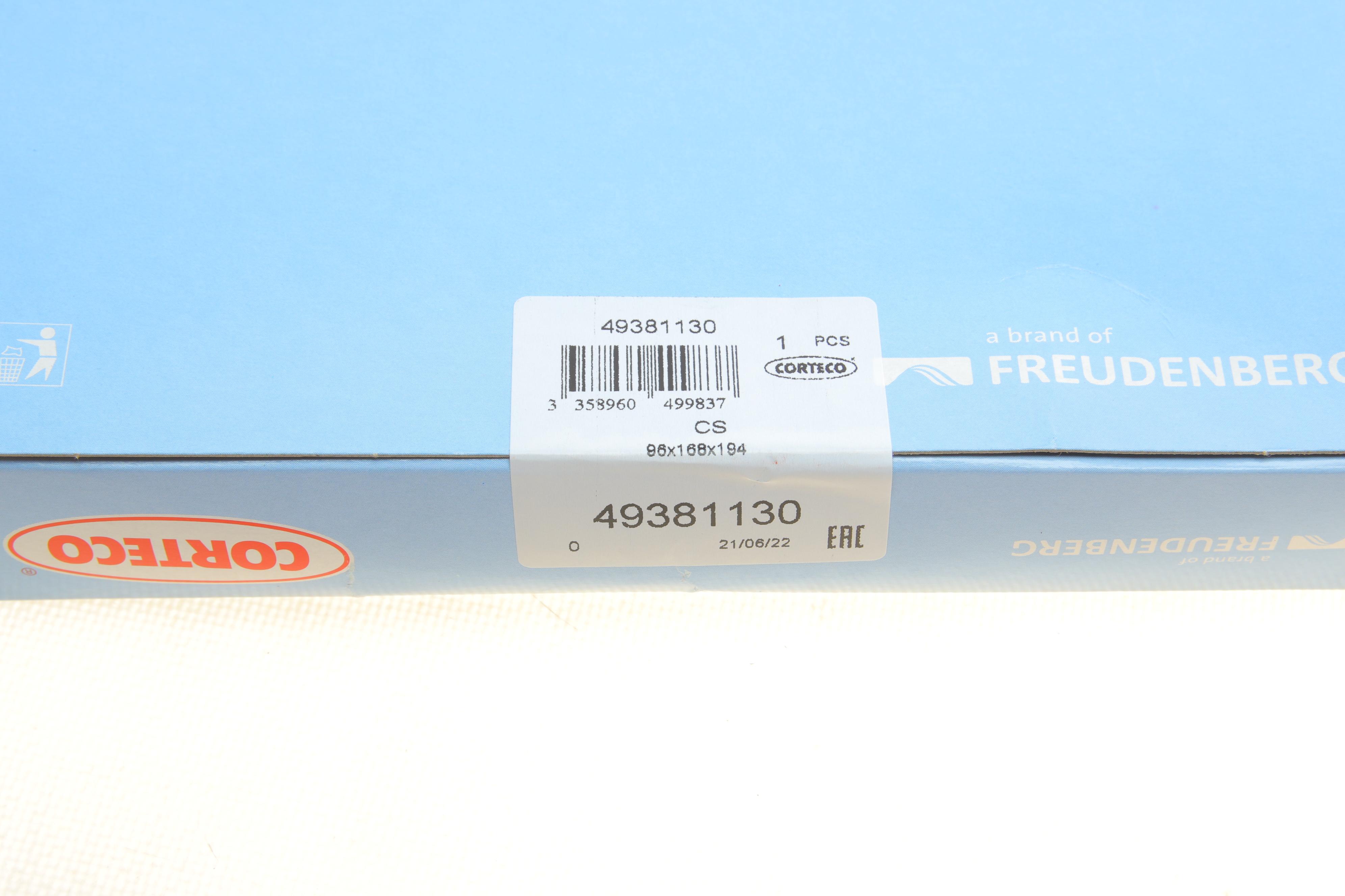 Сальник коленвала (задній) Opel Movano/Renault Master 2.3CDTI/dCi 10- (94x192/168.5)