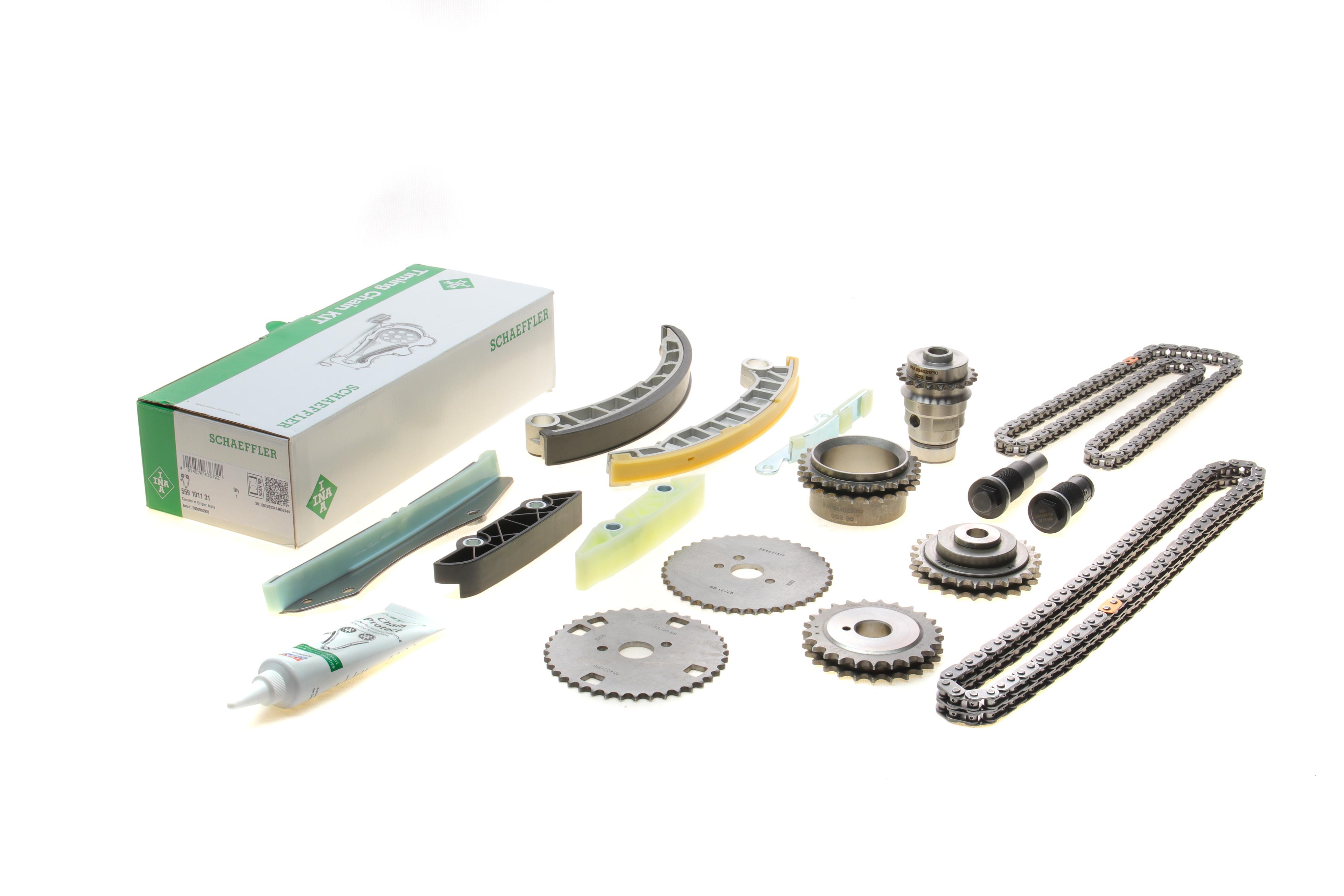 Комплект ланцюга ГРМ Fiat Ducato/Peugeot/Citroen/Iveco 3.0 JTD 11-, (ланцюг INA)