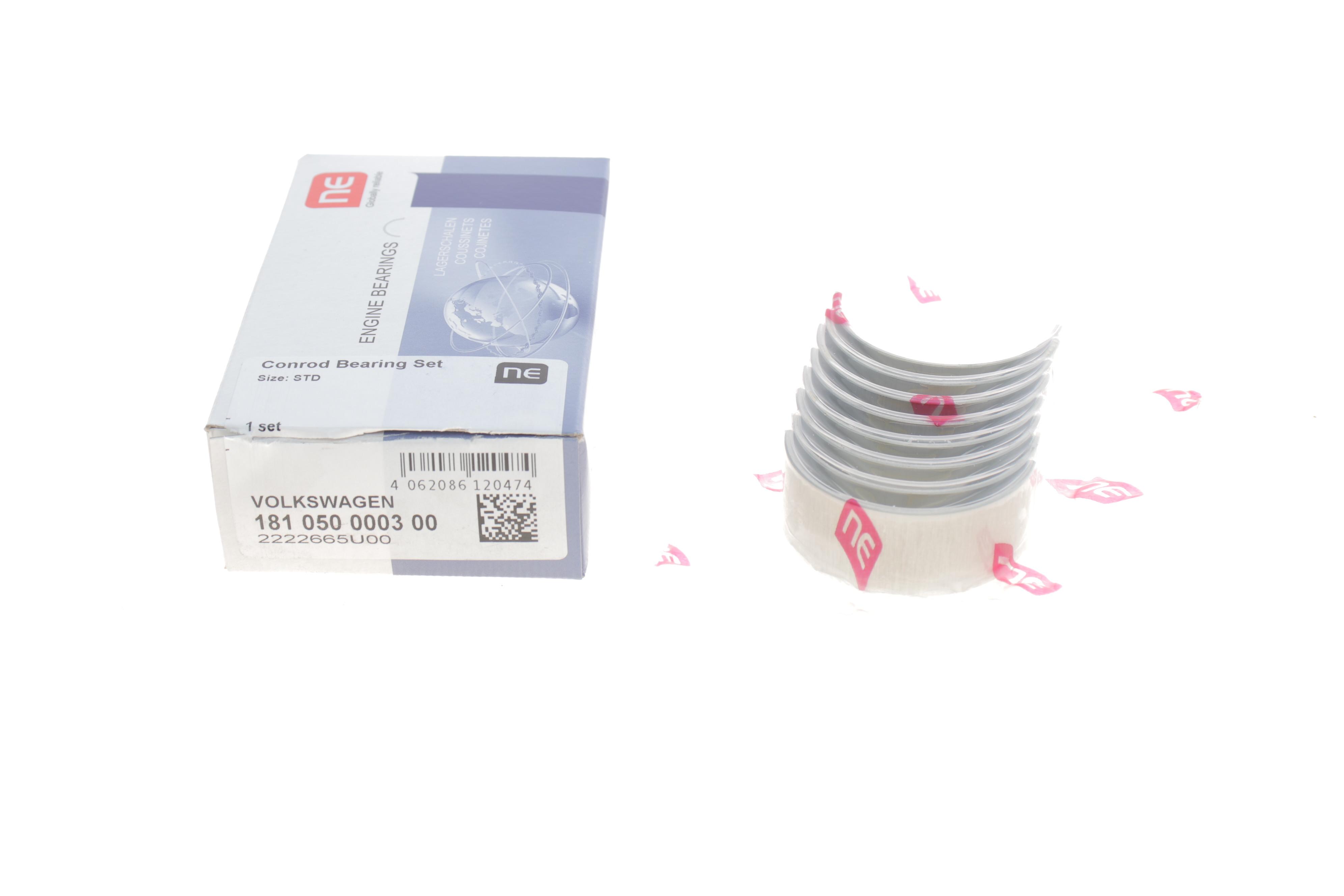 Вкладиші шатунні VW Caddy/Passat 1.6/1.6i (STD) = 6150520000