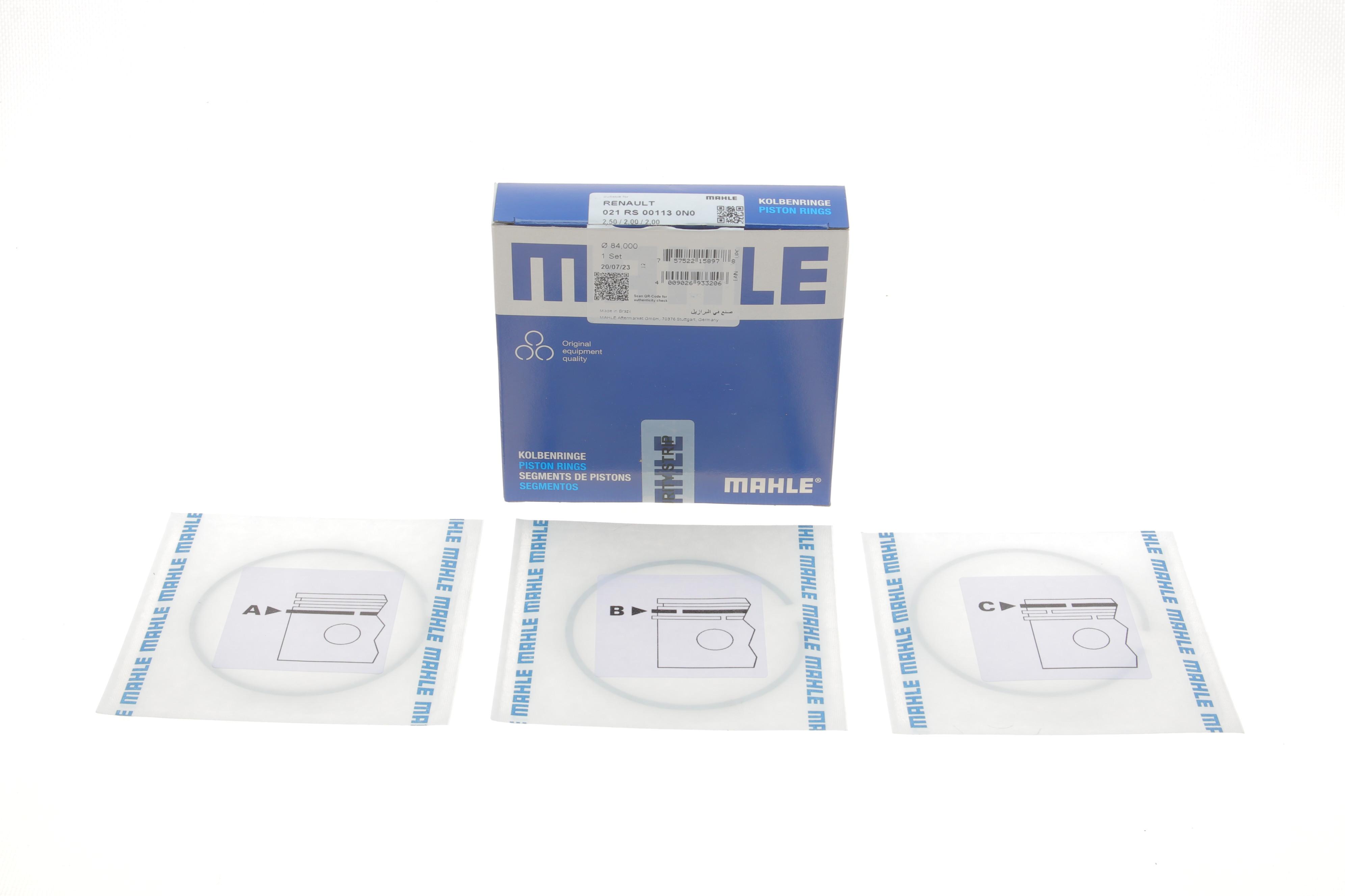 Кільця поршневі Renault Trafic 2.0DCI (84.00mm/STD) (2.5-2-2)