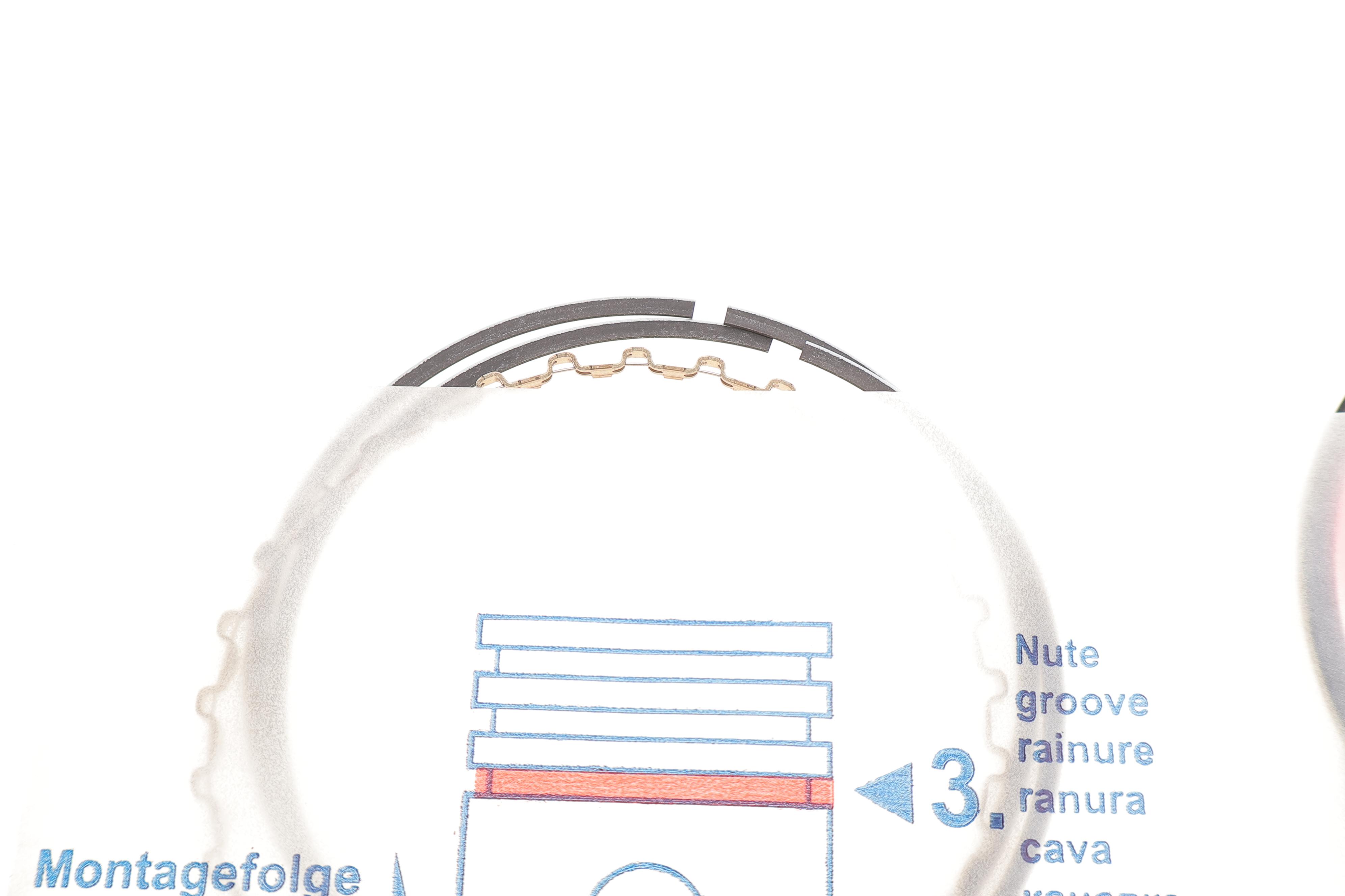 Кільця поршневі Audi 80/100/VW Passat 1.8-2.7 83- (81.00mm/STD) 1.5-1.75-3.0 = 8950370000