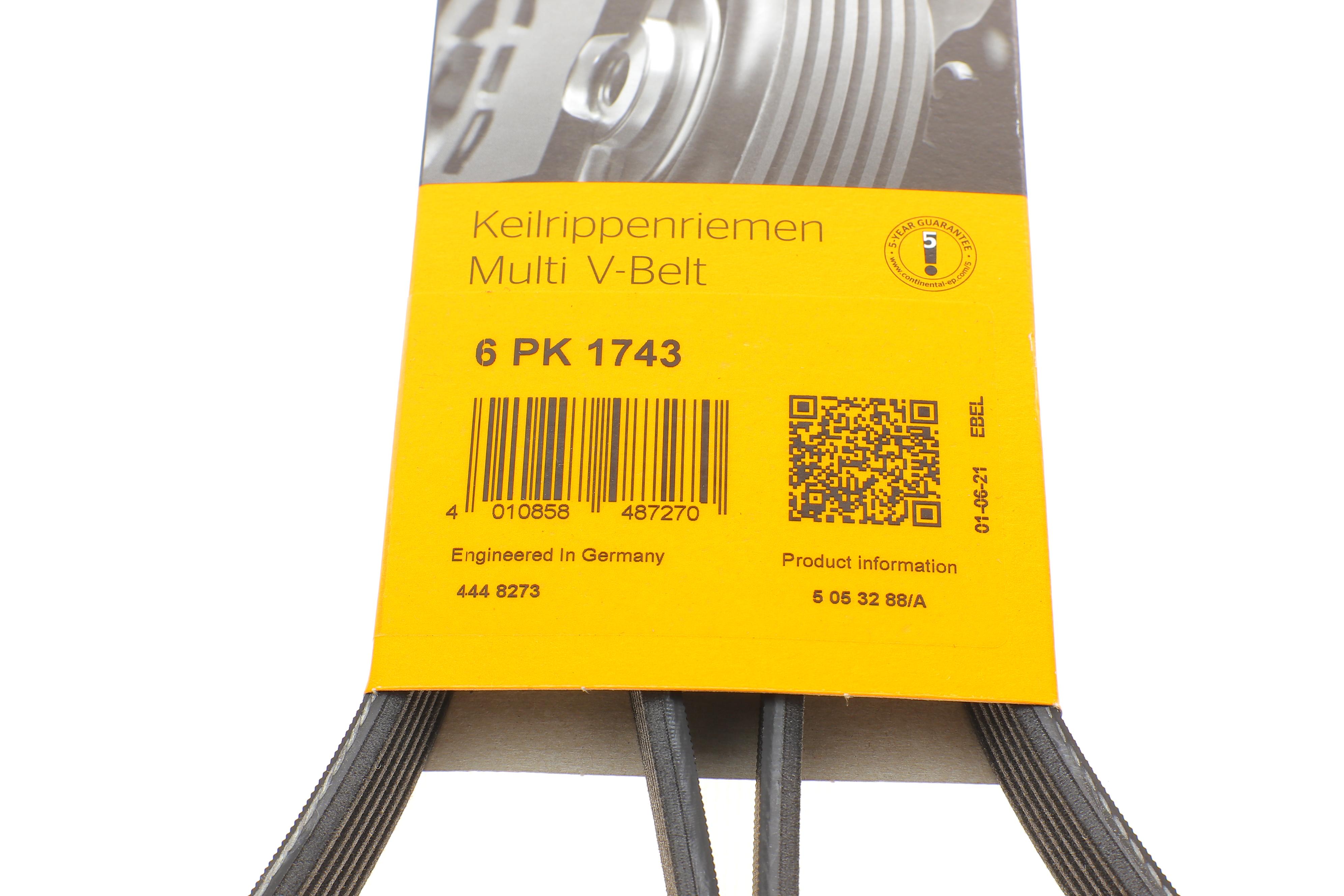 Ремінь генератора Peugeot 206/306/4007/406/4007/Citroen C5 1.9TD/2.0/2.2HDI 96-/Ford Galaxy 2.2 08-