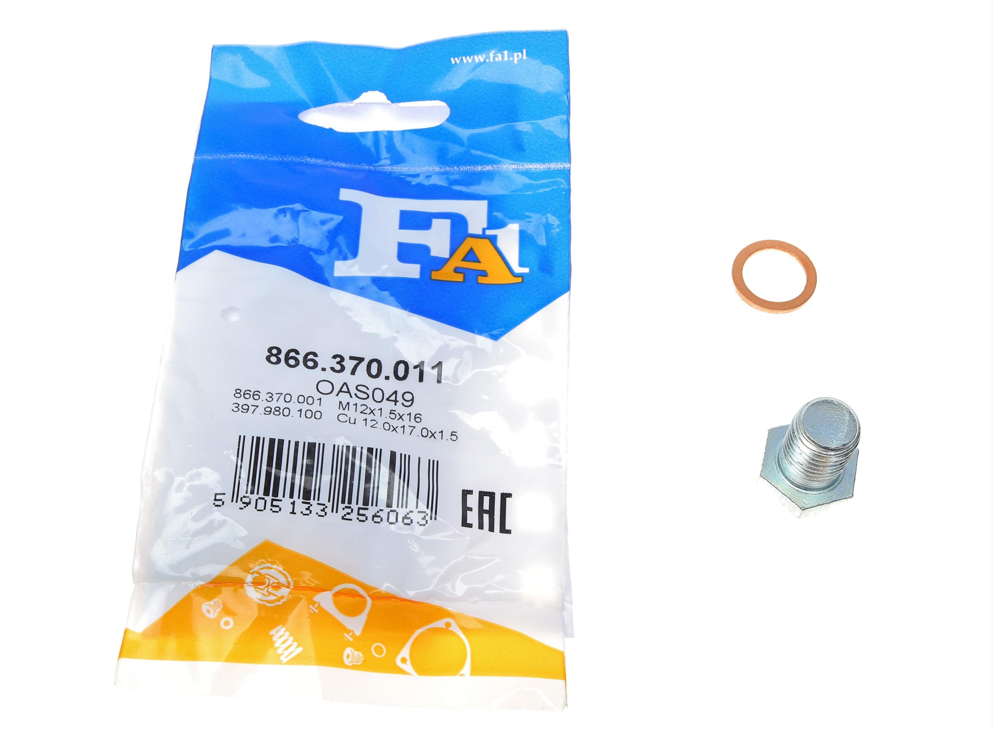 Болт зливу оливи + шайба BMW X3 (E83)/X5 (E70)/3 (F34)/5 (E60)/Toyota Avensis III (M12 x1,5)