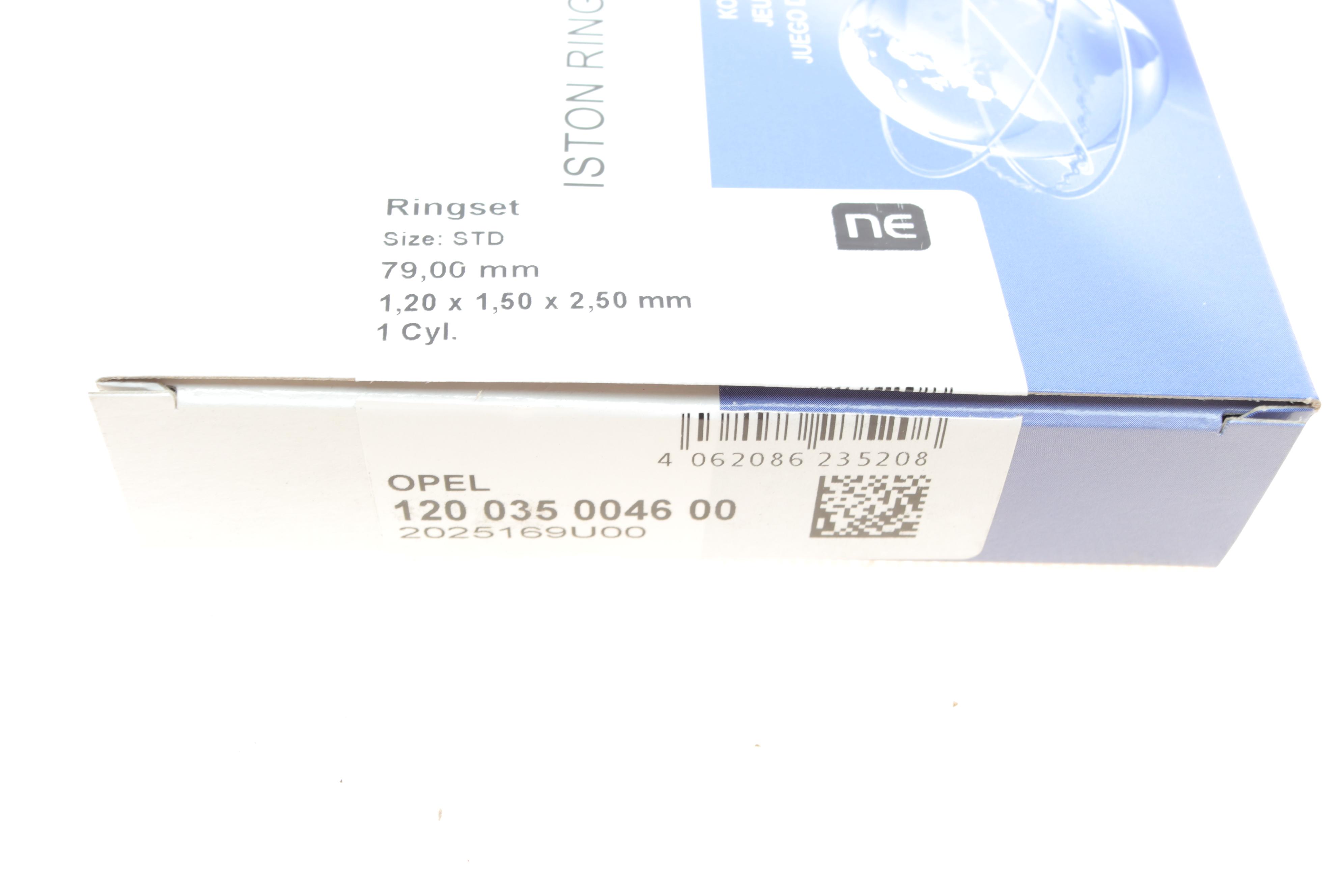 Кільця поршневі Opel Vectra 1.6i 95-02/Zafira 1.6 16V 99-05 (79.00mm/STD) (1.2-1.5-2.5) =8935510000