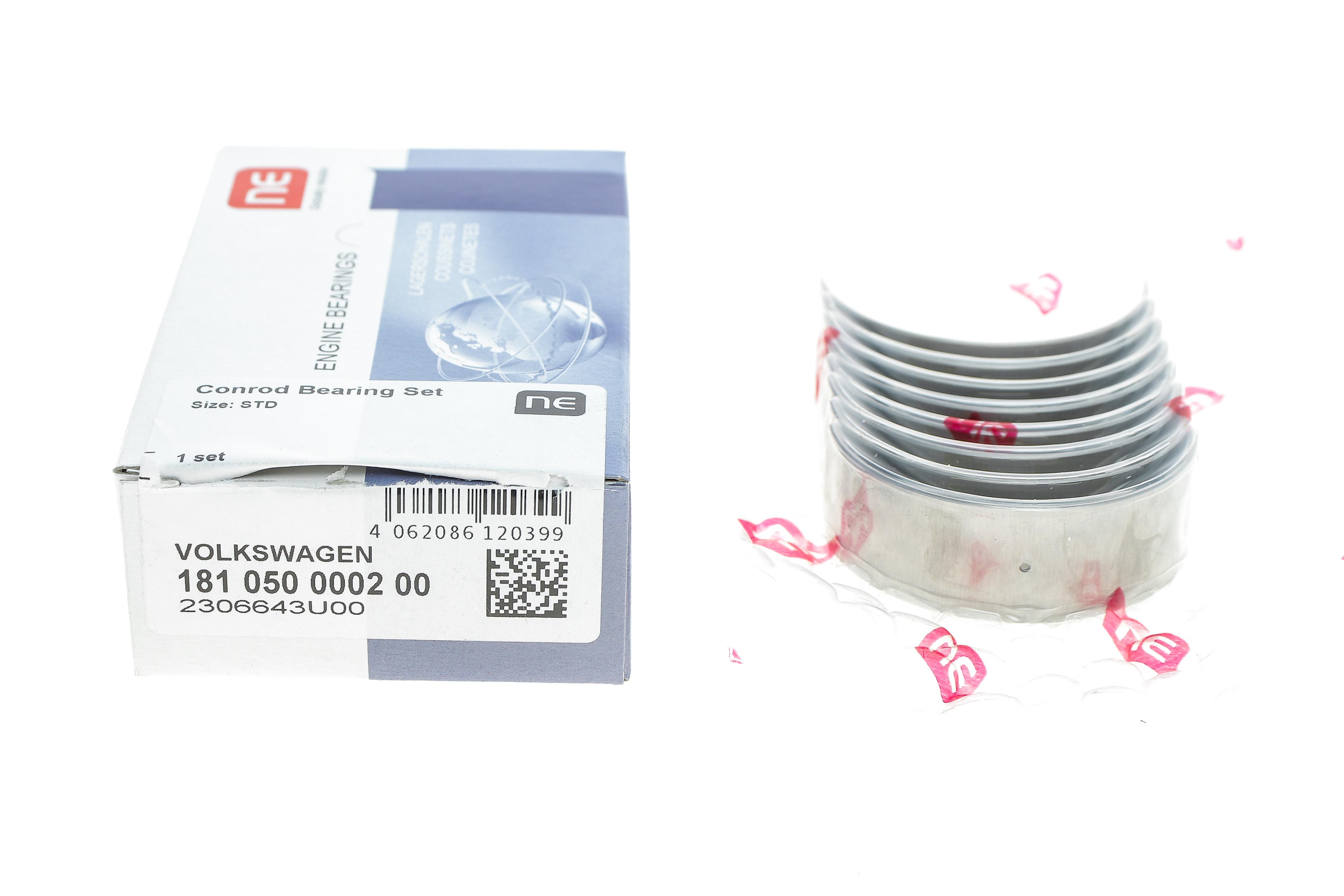 Вкладиші шатунні VW Caddy 1.4i/1.6i (STD) = 6150510000