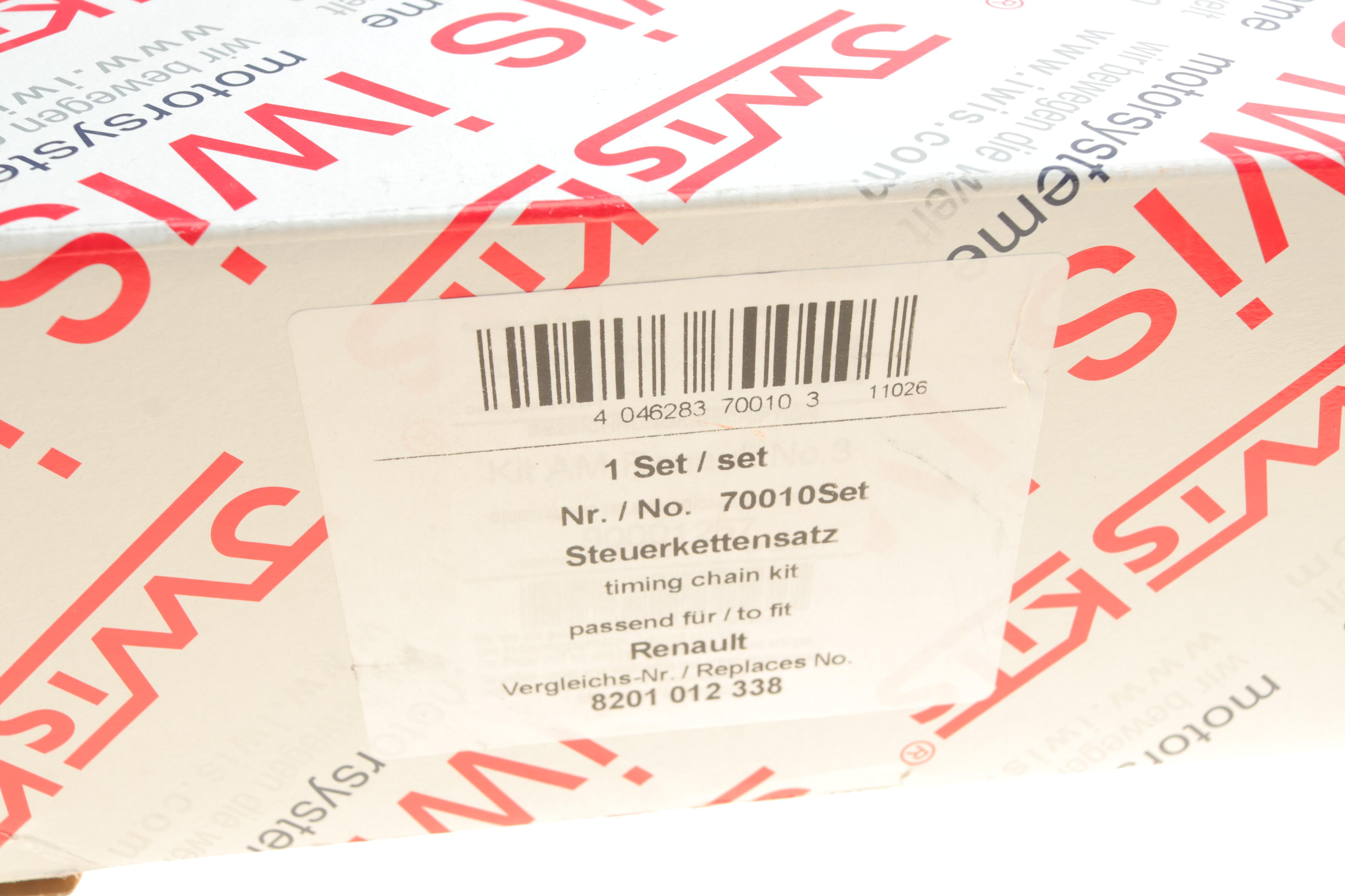 Комплект ланцюга ГРМ Renault Master 2.3dCi 10- (ланцюг, натяжник, шестерня)