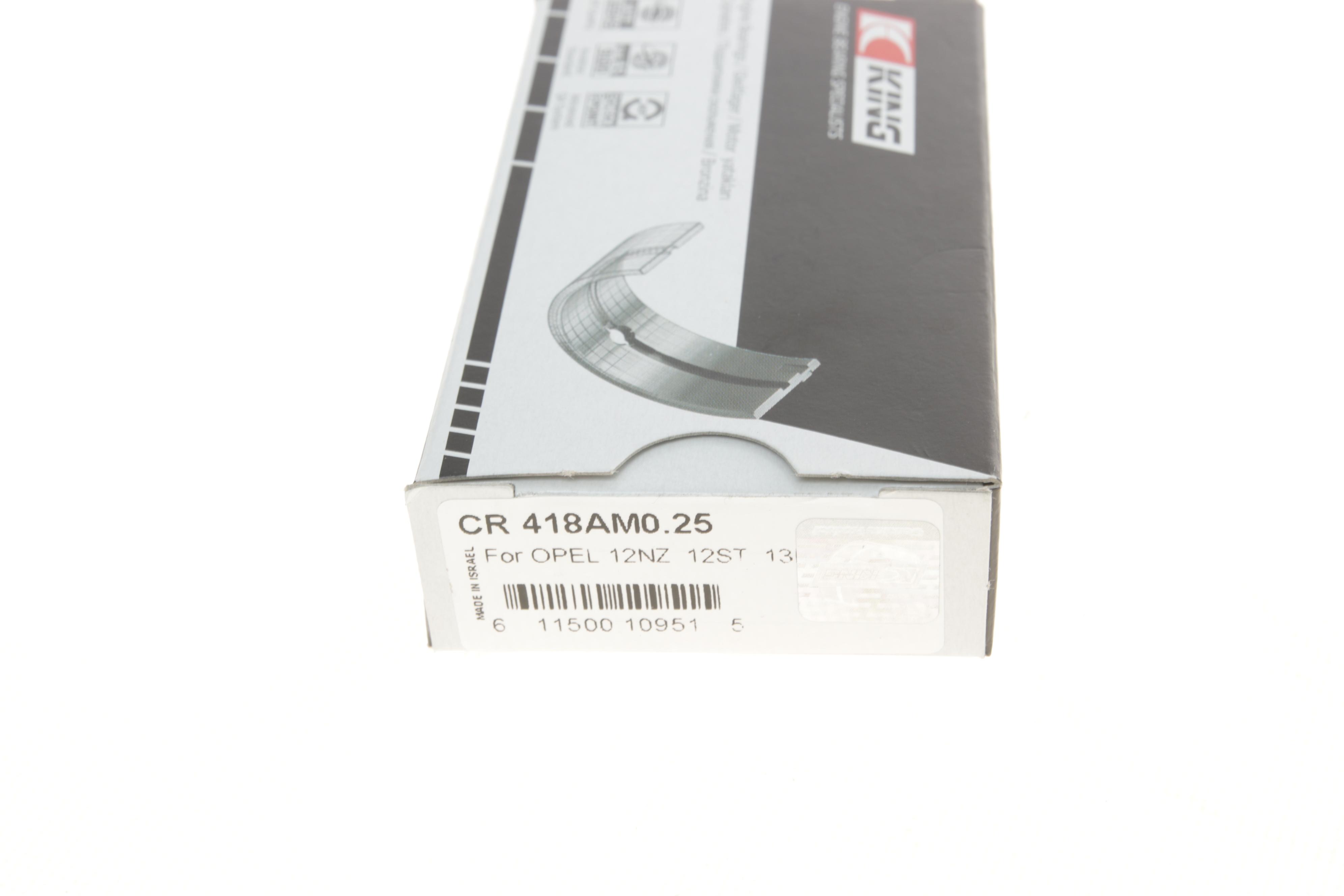 Вкладиші шатунні Opel Combo 1.2/1.4/1.6 94- (+0.25)