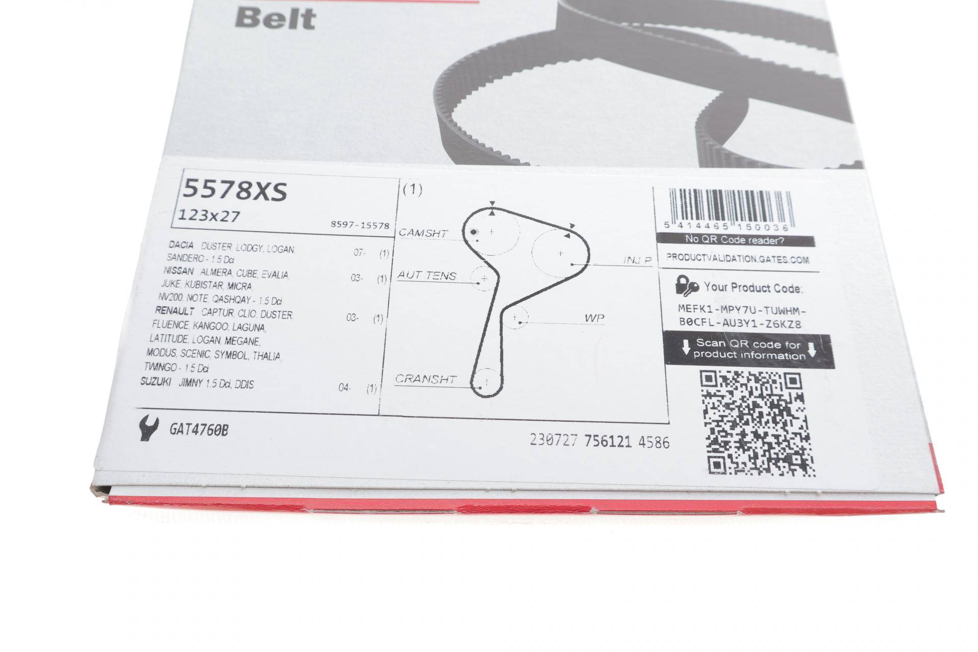 Ремінь ГРМ Renault Kangoo 1.5dCi 01-