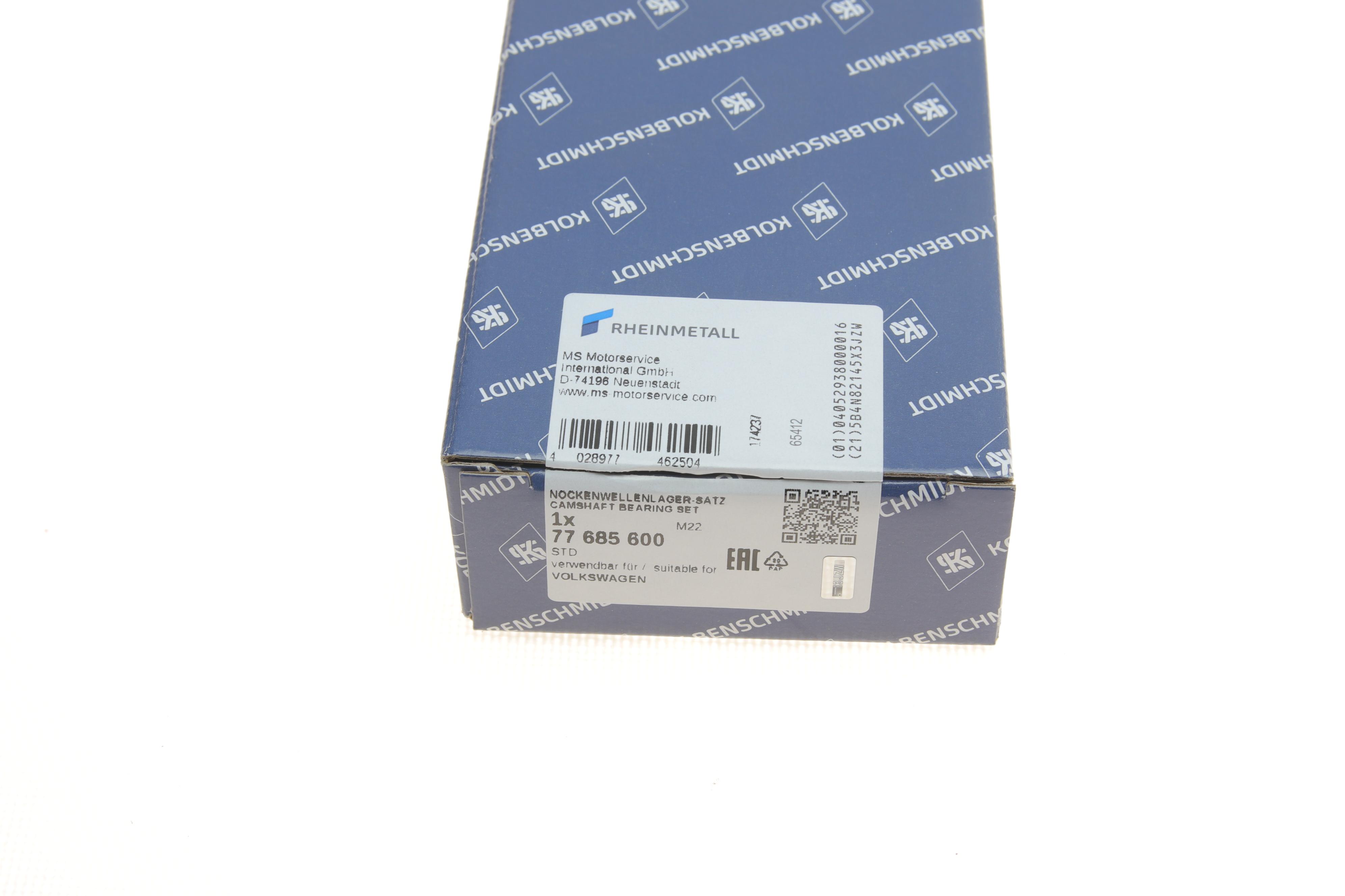 Вкладиші розподільного валу VW Golf V/Passat 2.0TDI 03- (STD) (к-кт)