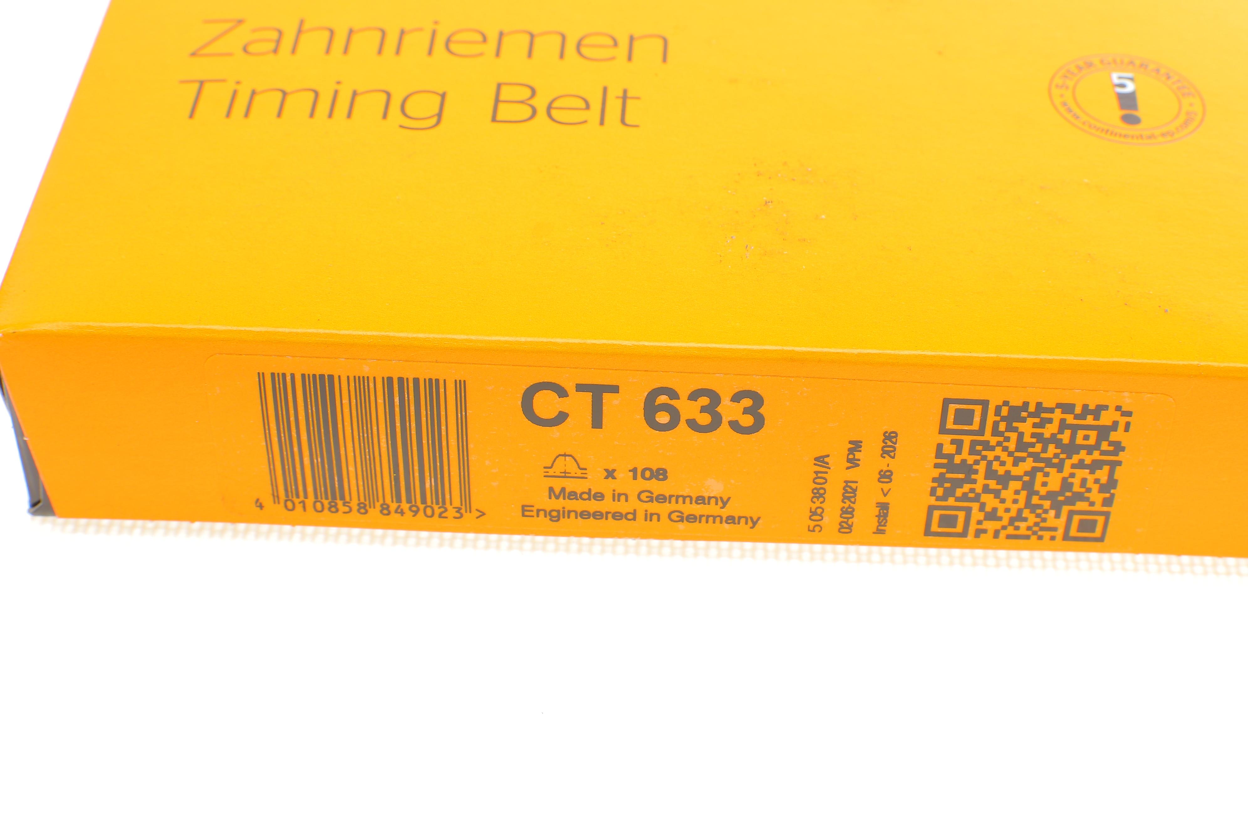 Ремінь ГРМ VW Golf II/VW Passat/VW Polo 1.1/1.3i 75-92/Audi 80 1.3 78-86 (108x19)