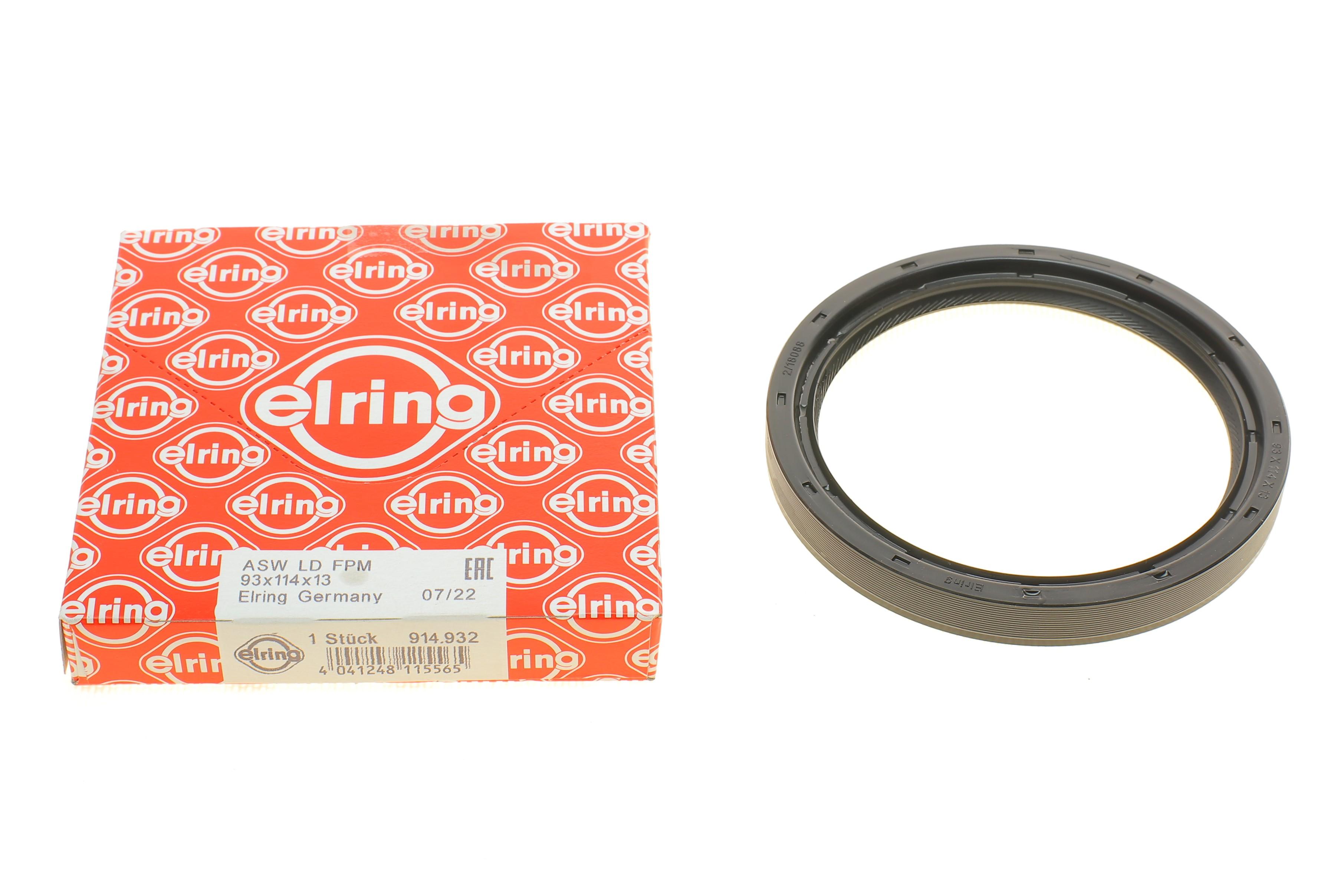 Сальник колінвалу (задній) MB OM601-604 (93x114x13)