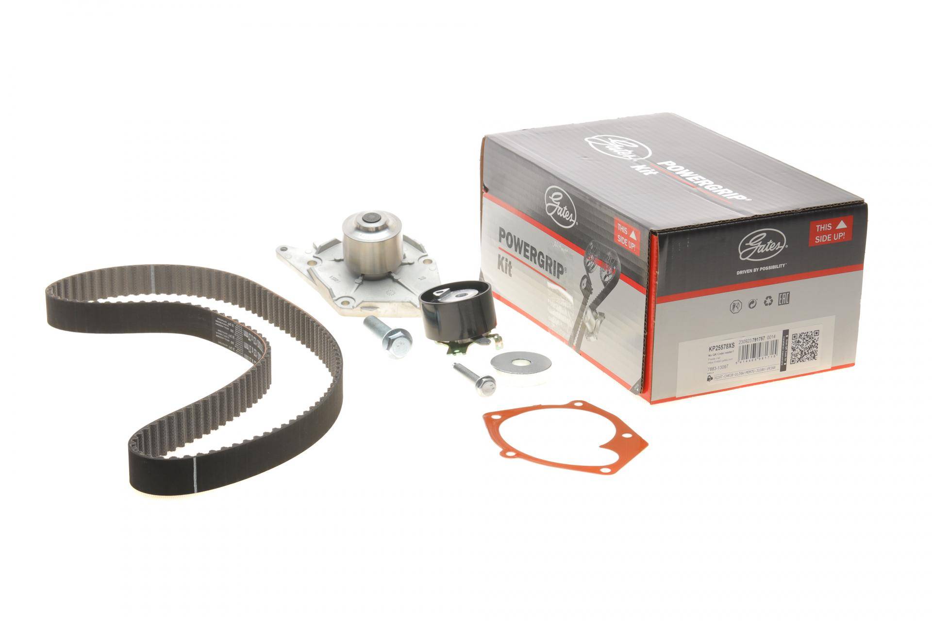 Комплект ГРМ + помпа Renault Kangoo 1.5dCi 01- (123x27) (помпа 65567)