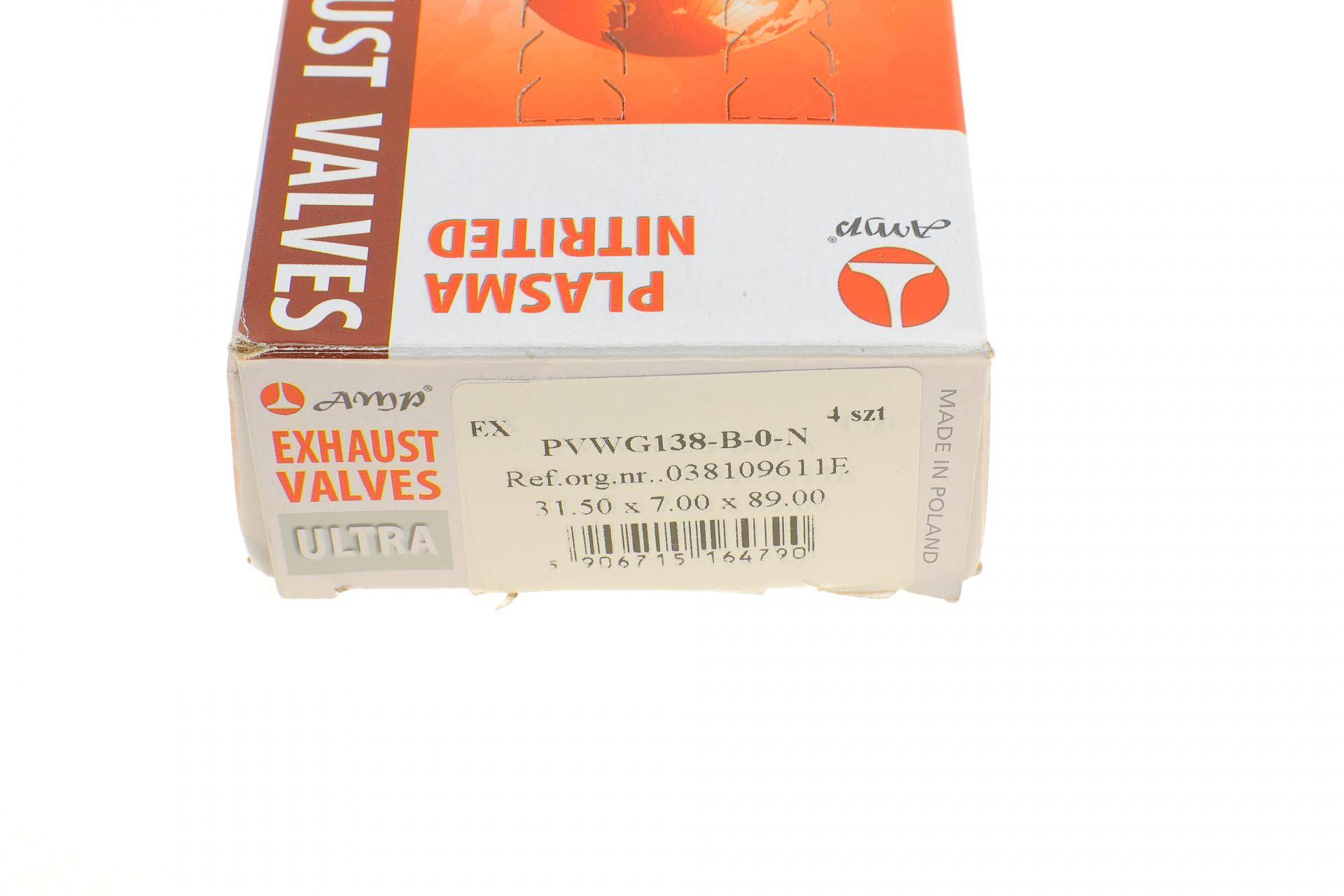 Клапан (випуск) VW Caddy/T5 1.9TDI/2.0SDI/2.0TDI/2.5TDI 03- (31.5x7x89) (азотований)