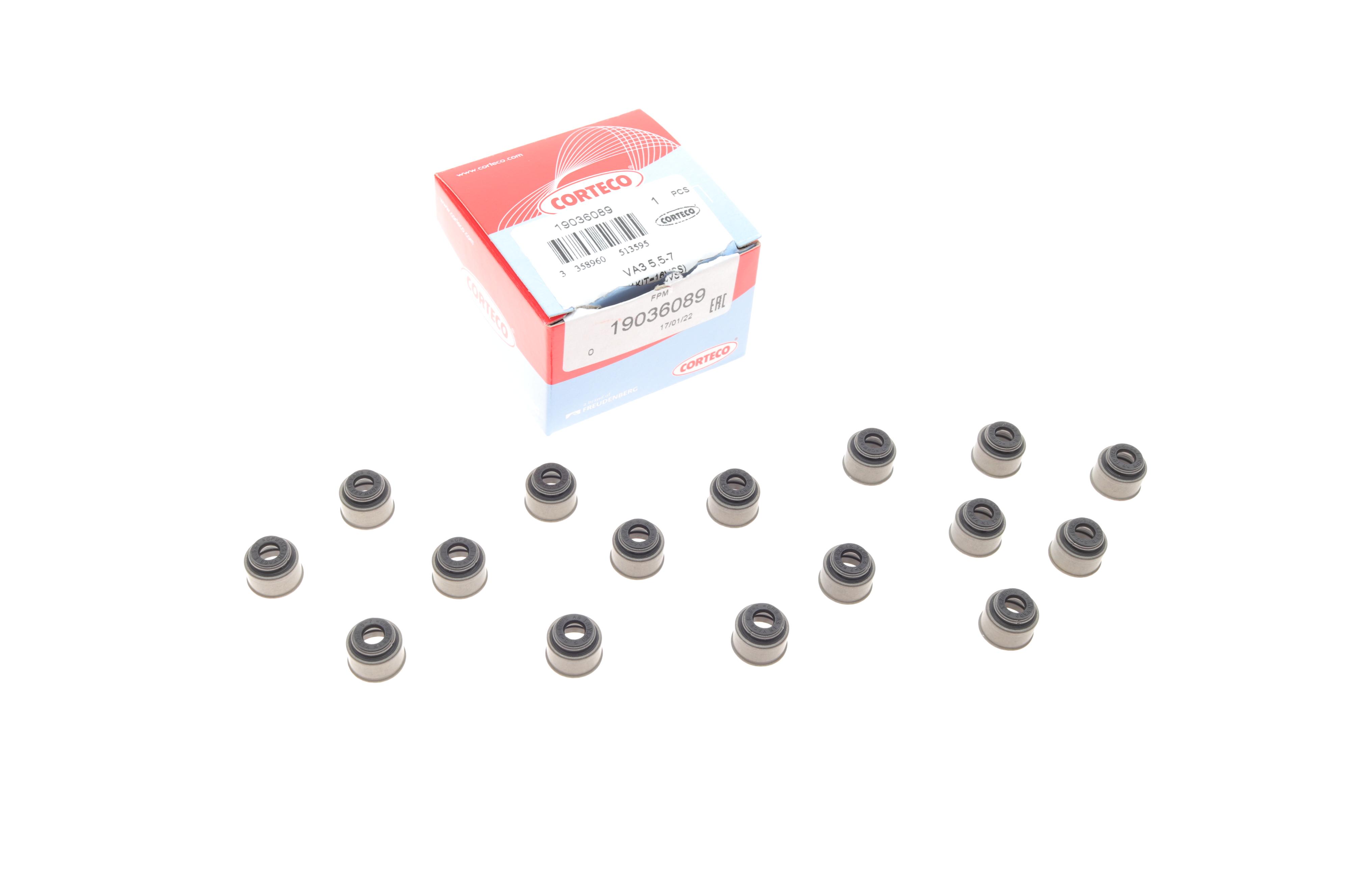 Сальник клапана (впуск/випуск) Toyota Avensis/Corolla/Rav4 1.4/1.6/1.8 99-12 (к-кт 16шт.)