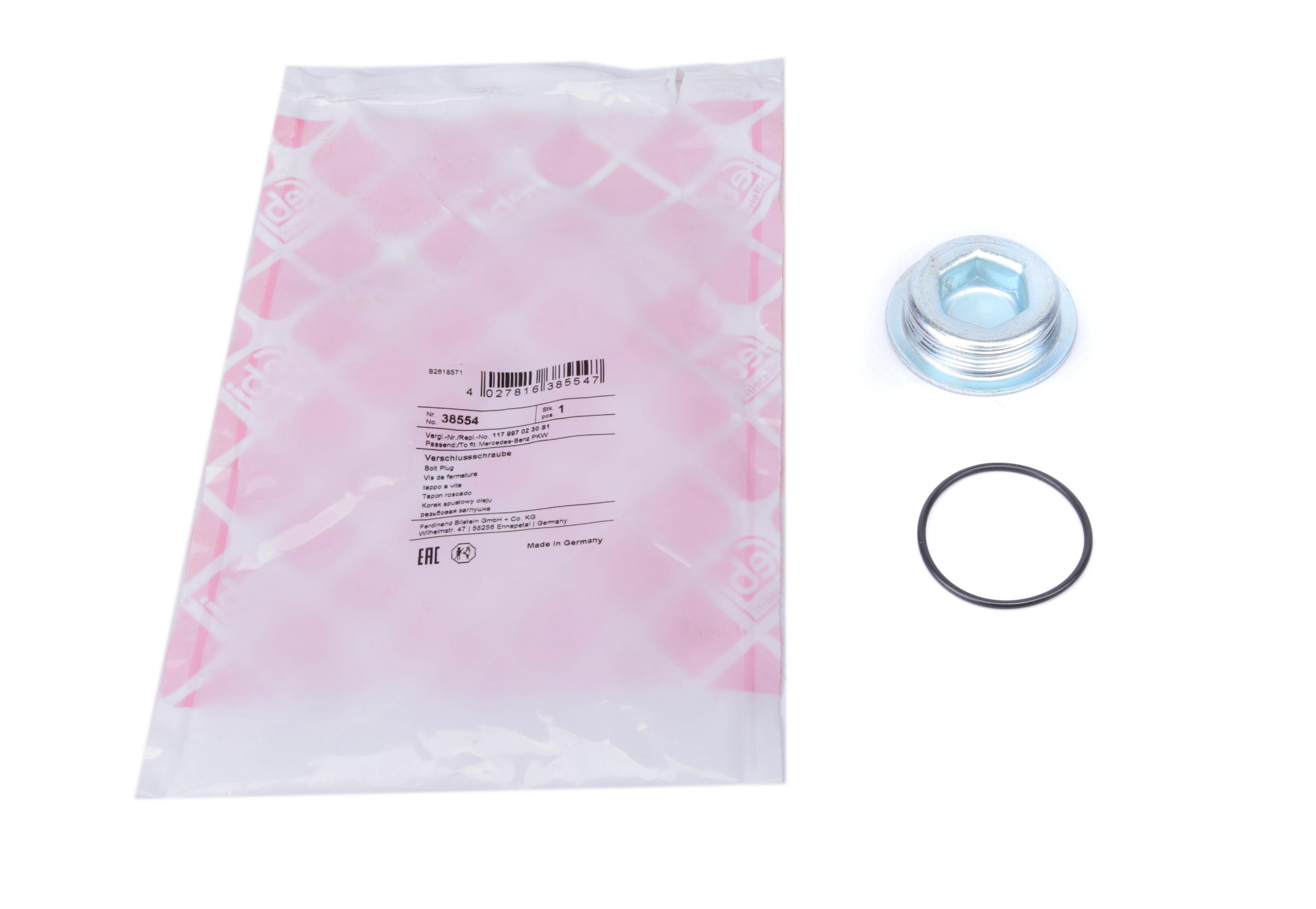 Заглушка блоку циліндрів MB Sprinter 95- (M35x1.5)