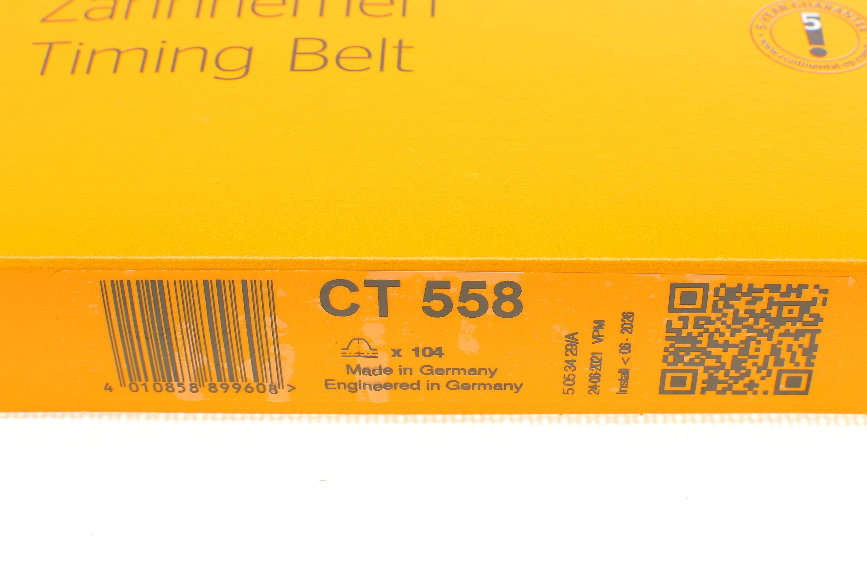 Ремінь ГРМ Opel Ascona C/Kadett E/Vectra A 1.4/1.6 86-93 (104x17)