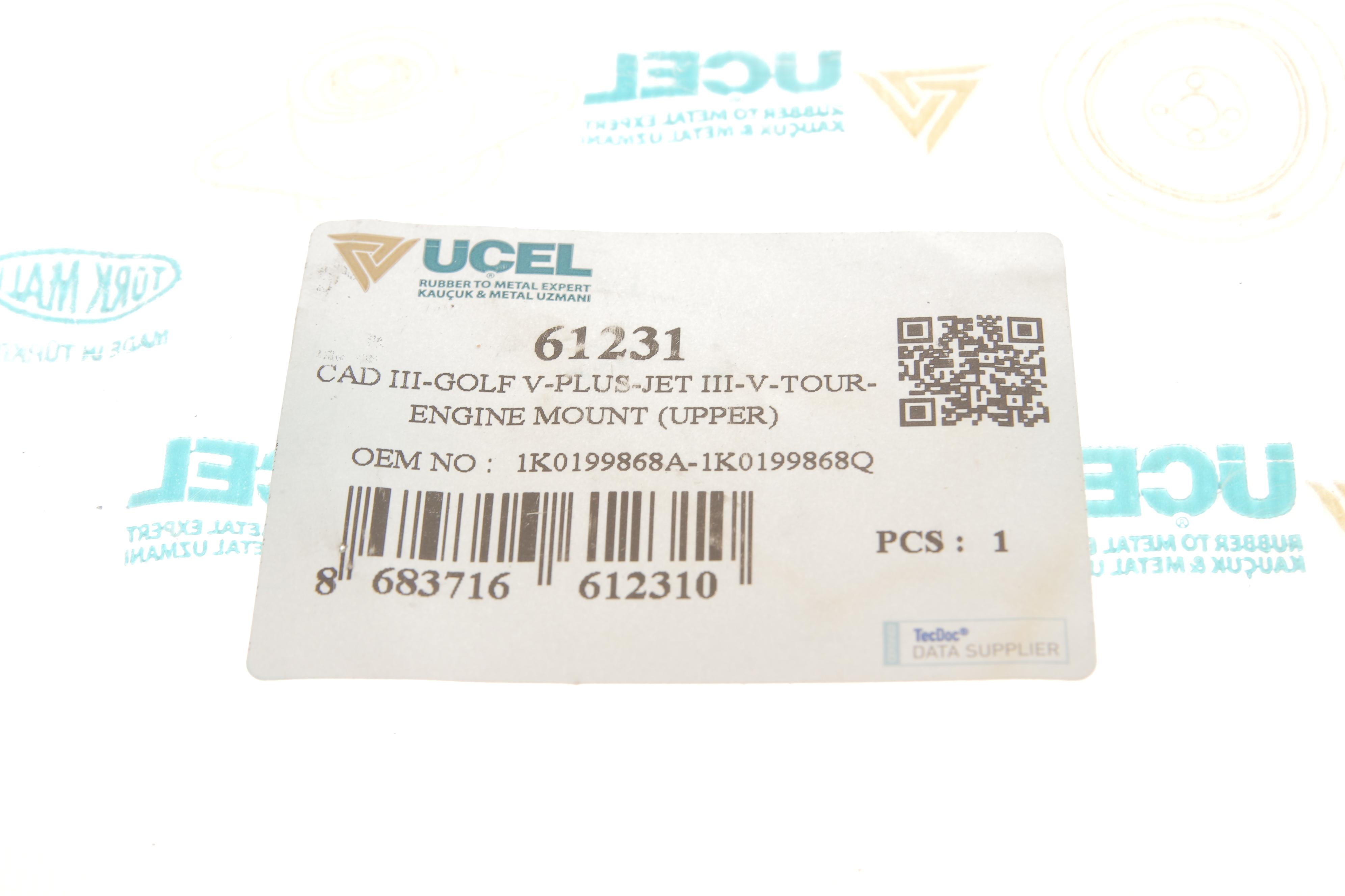 Подушка двигуна (верхня) VW Golf V/VI/Caddy III 1.2-2.0TDI 03- (з різьбою)