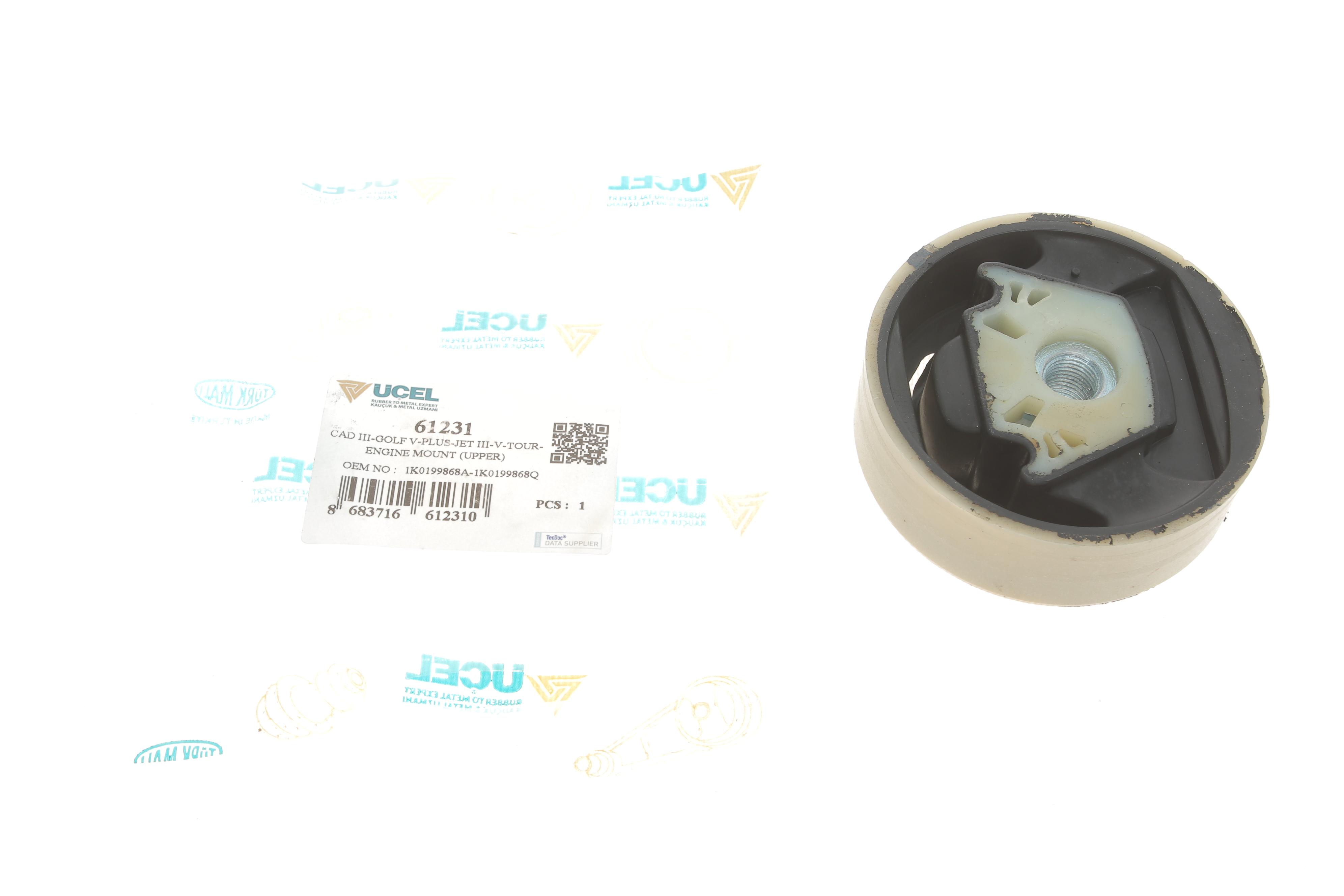 Подушка двигуна (верхня) VW Golf V/VI/Caddy III 1.2-2.0TDI 03- (з різьбою)